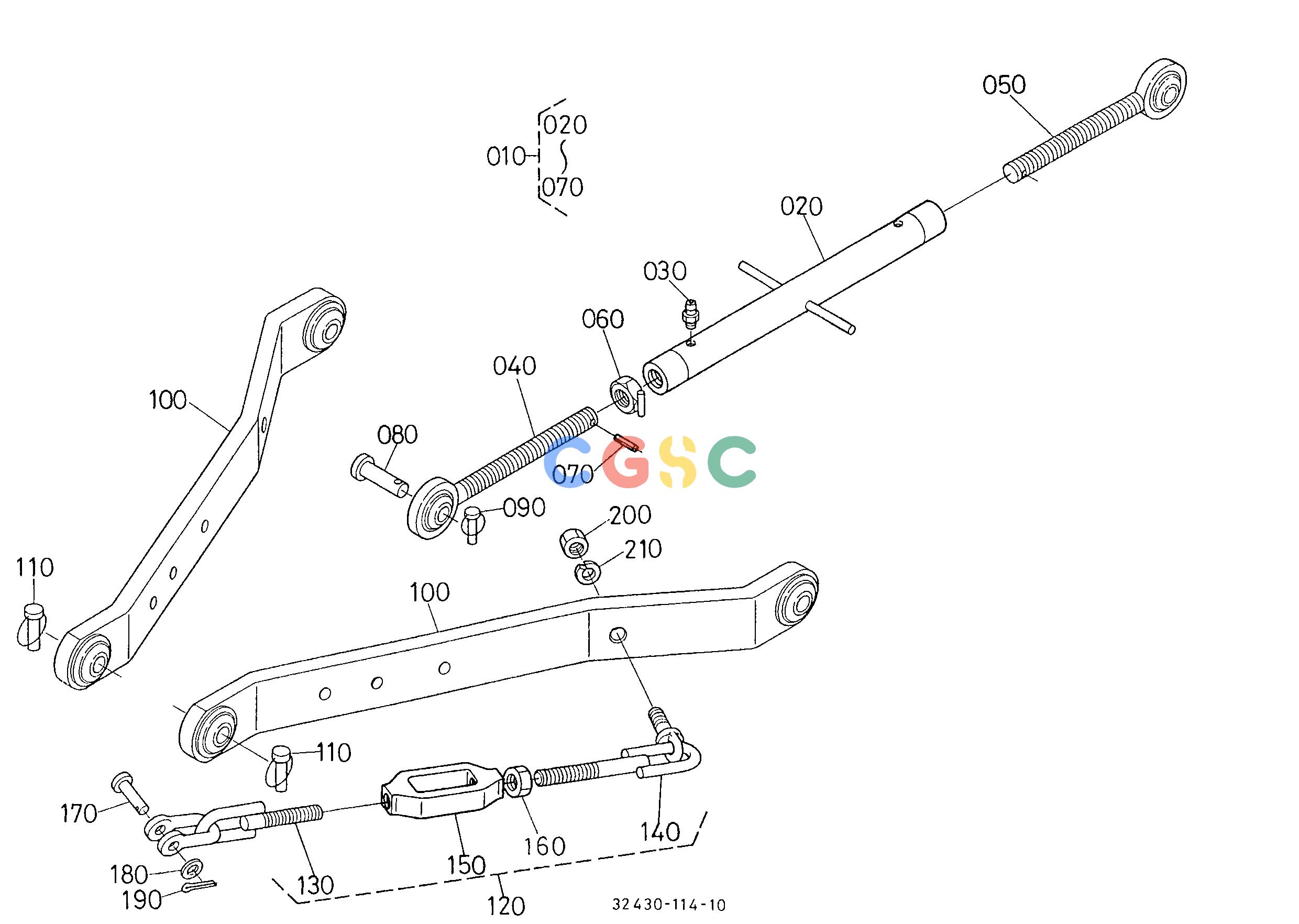久保田零件查询T11900 3-POINT LINKAGE 1 (LOWER LINK) HYDRAULIC SYSTEMEPC Kubota online