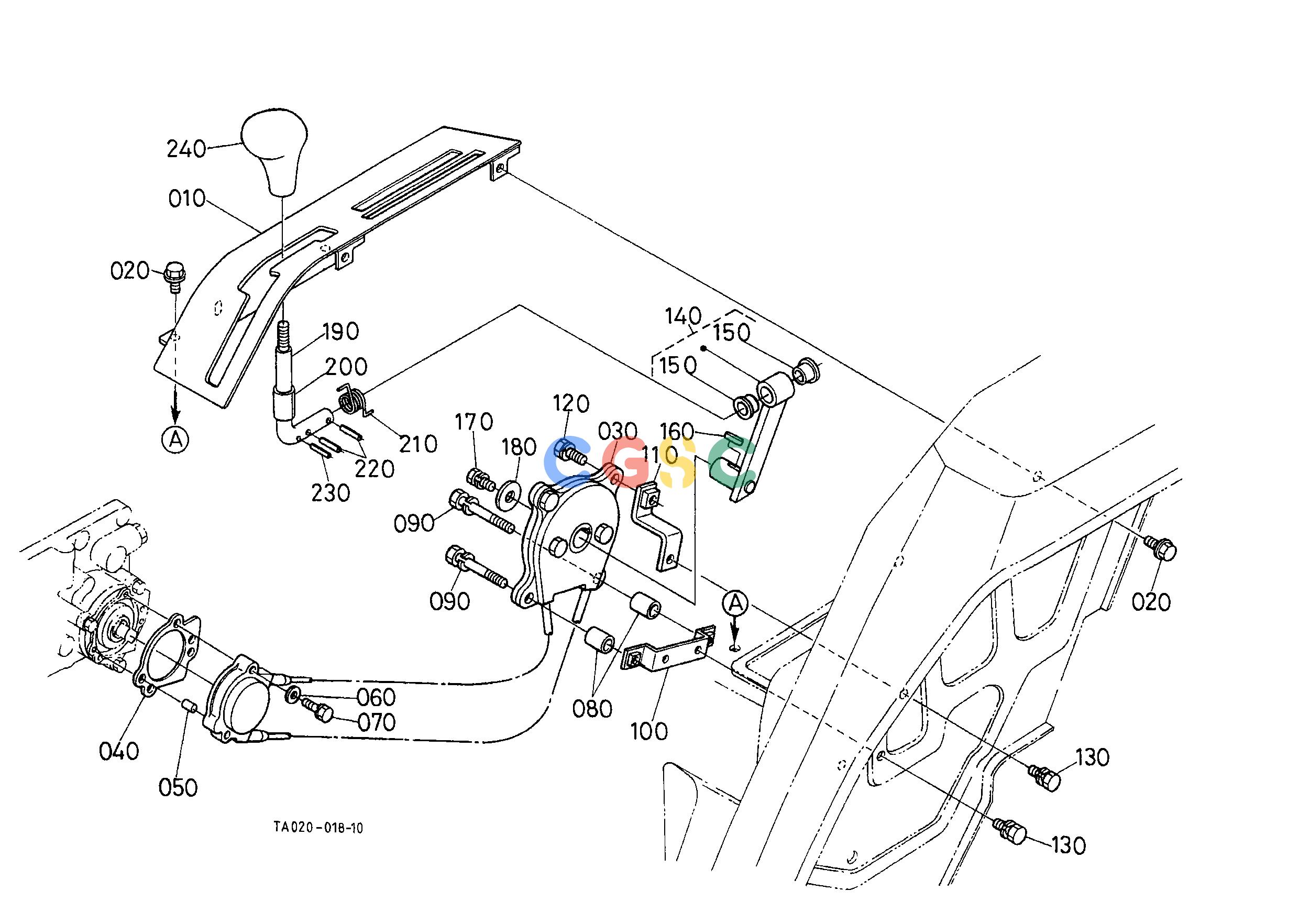 久保田零件查询T06202 MAIN GEAR SHIFT LEVER [GST TYPE] MAIN SP-CHANGE LEVEREPC Kubota online