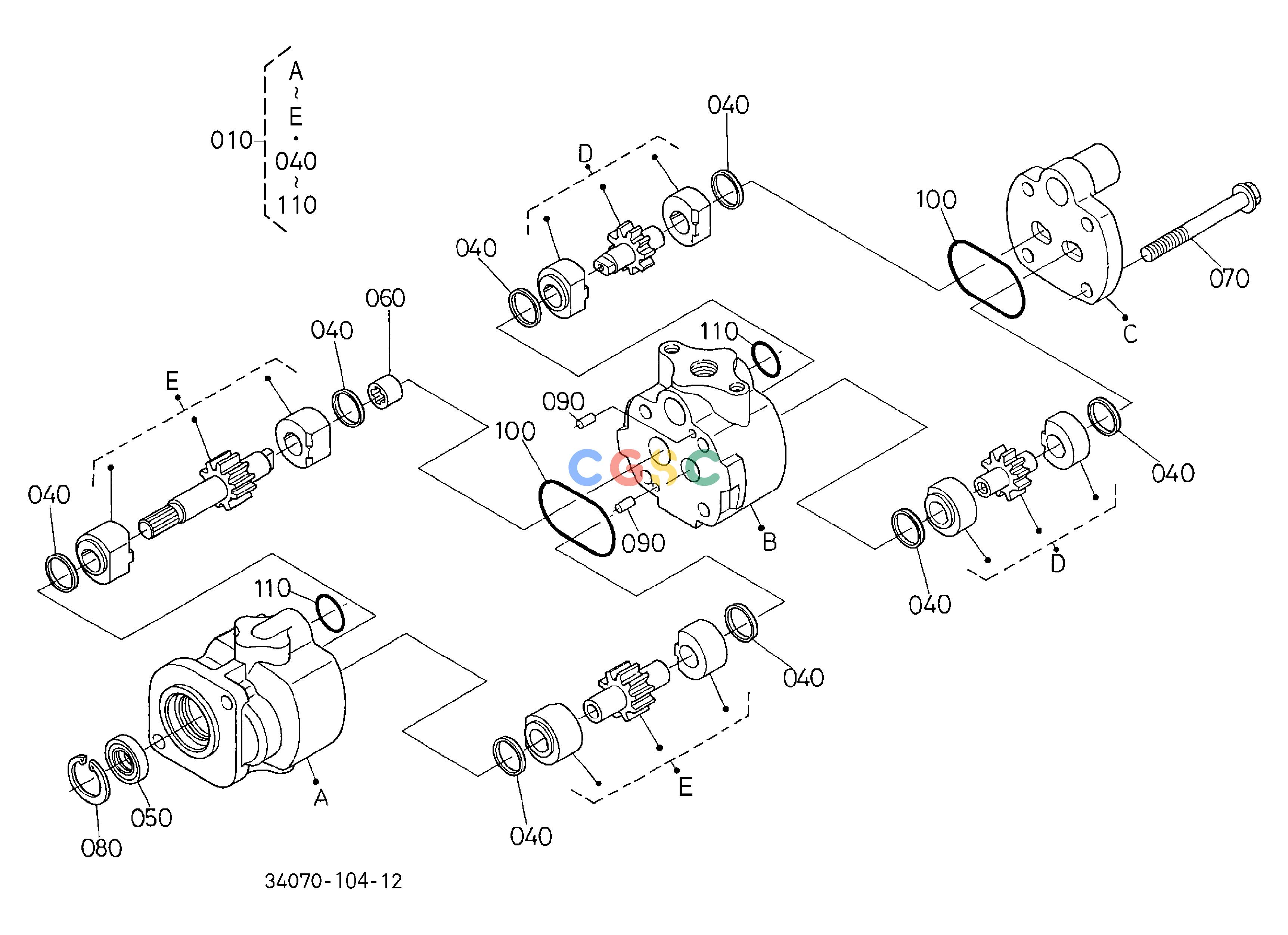 久保田零件查询T10300 HYDRAULIC PUMP [COMPONENT PARTS] HYDRAULIC SYSTEMEPC Kubota online