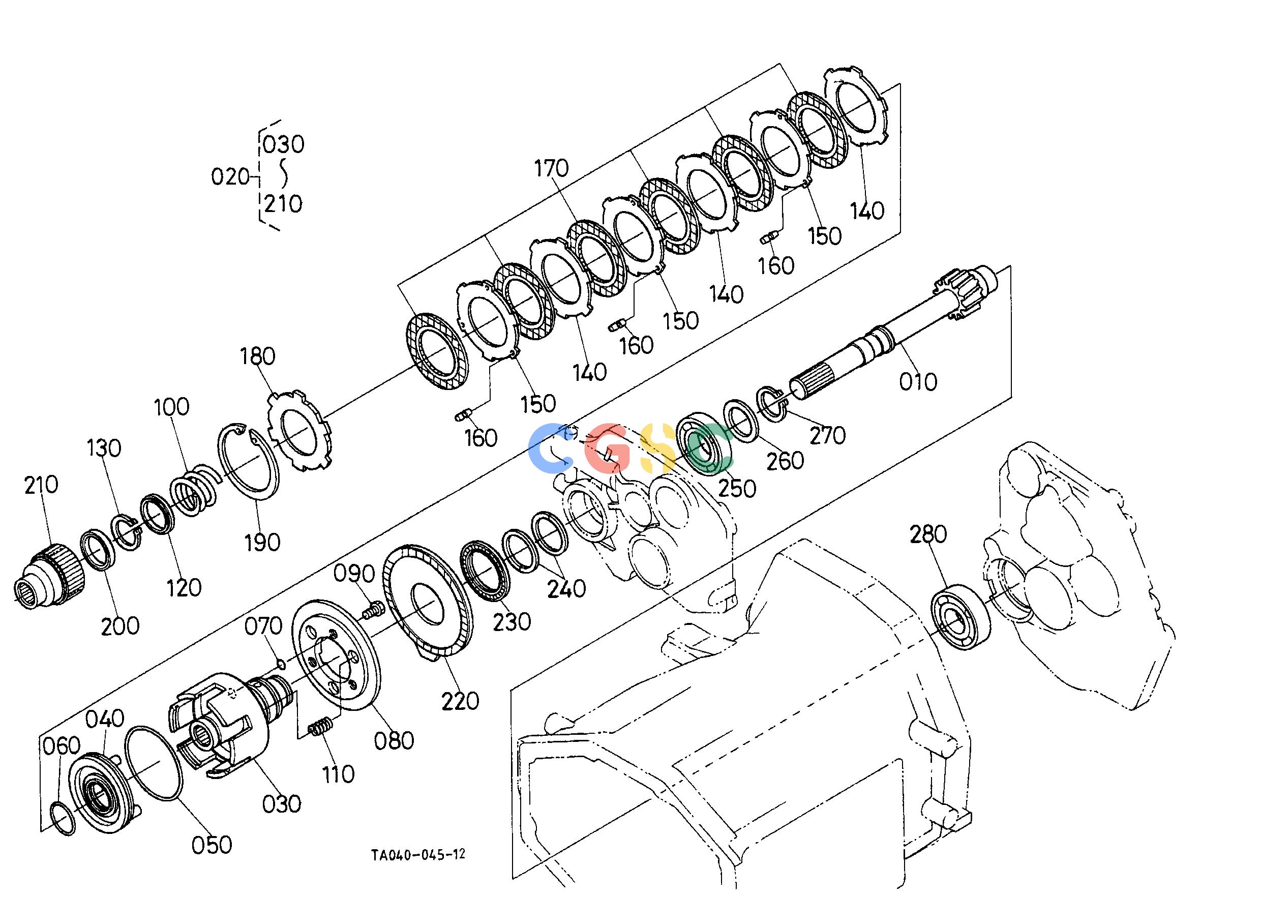 久保田零件查询T07200 PTO CLUTCH TRANSMISSIONEPC Kubota online