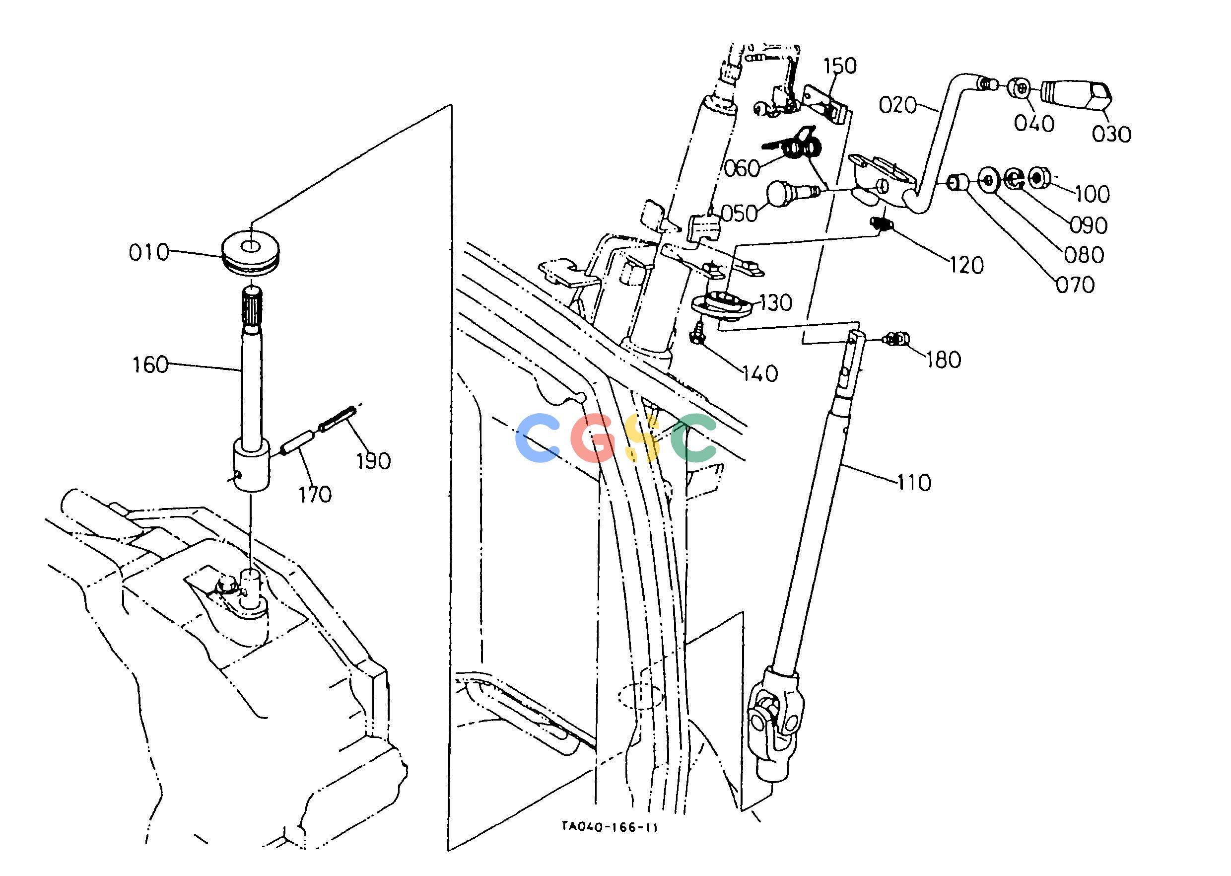 久保田零件查询T07700 SHUTTLE SHIFT LEVER SPEED CHANGE LEVEREPC Kubota online