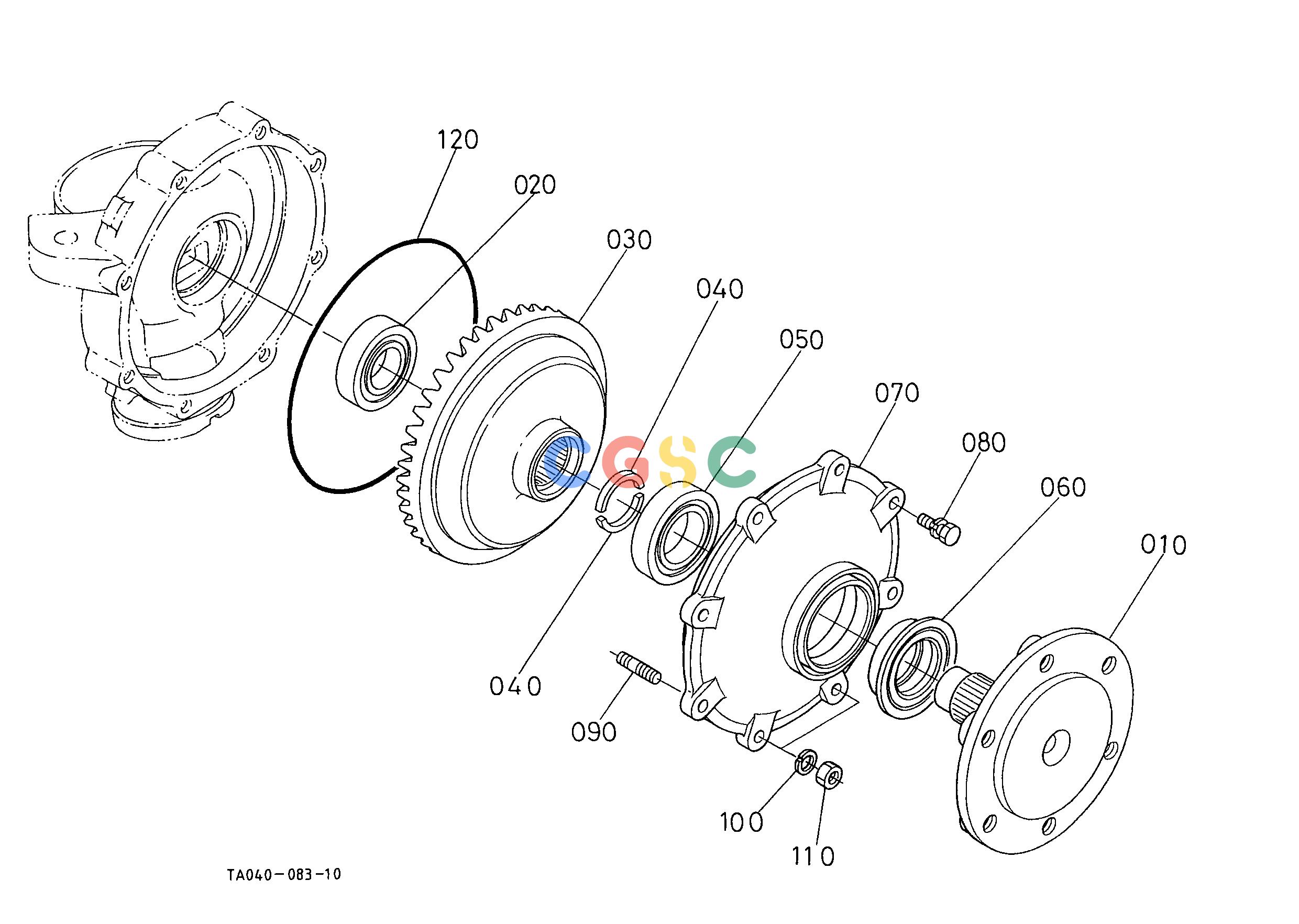 久保田零件查询T09200 FRONT AXLE FRONT AXLE AND FRONT WHEEL AND CHASSISEPC Kubota online