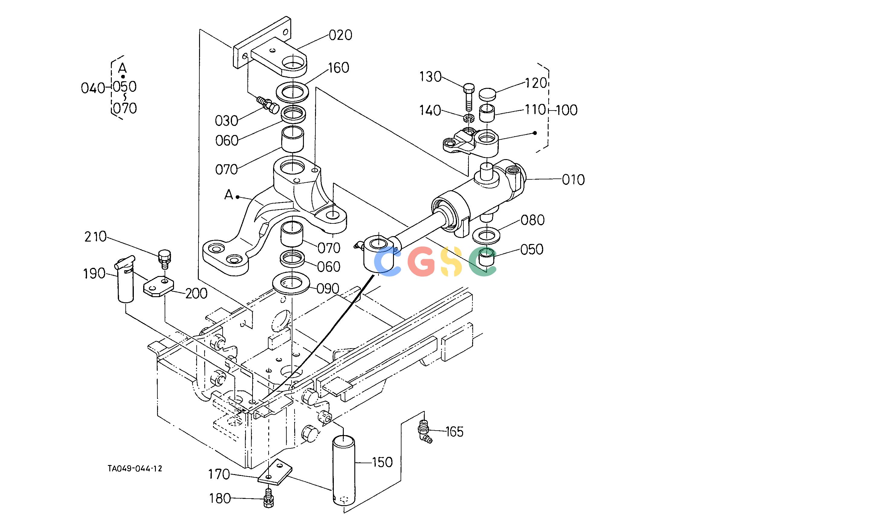 久保田零件查询T10400 STEERING CYLINDER STEERINGEPC Kubota online