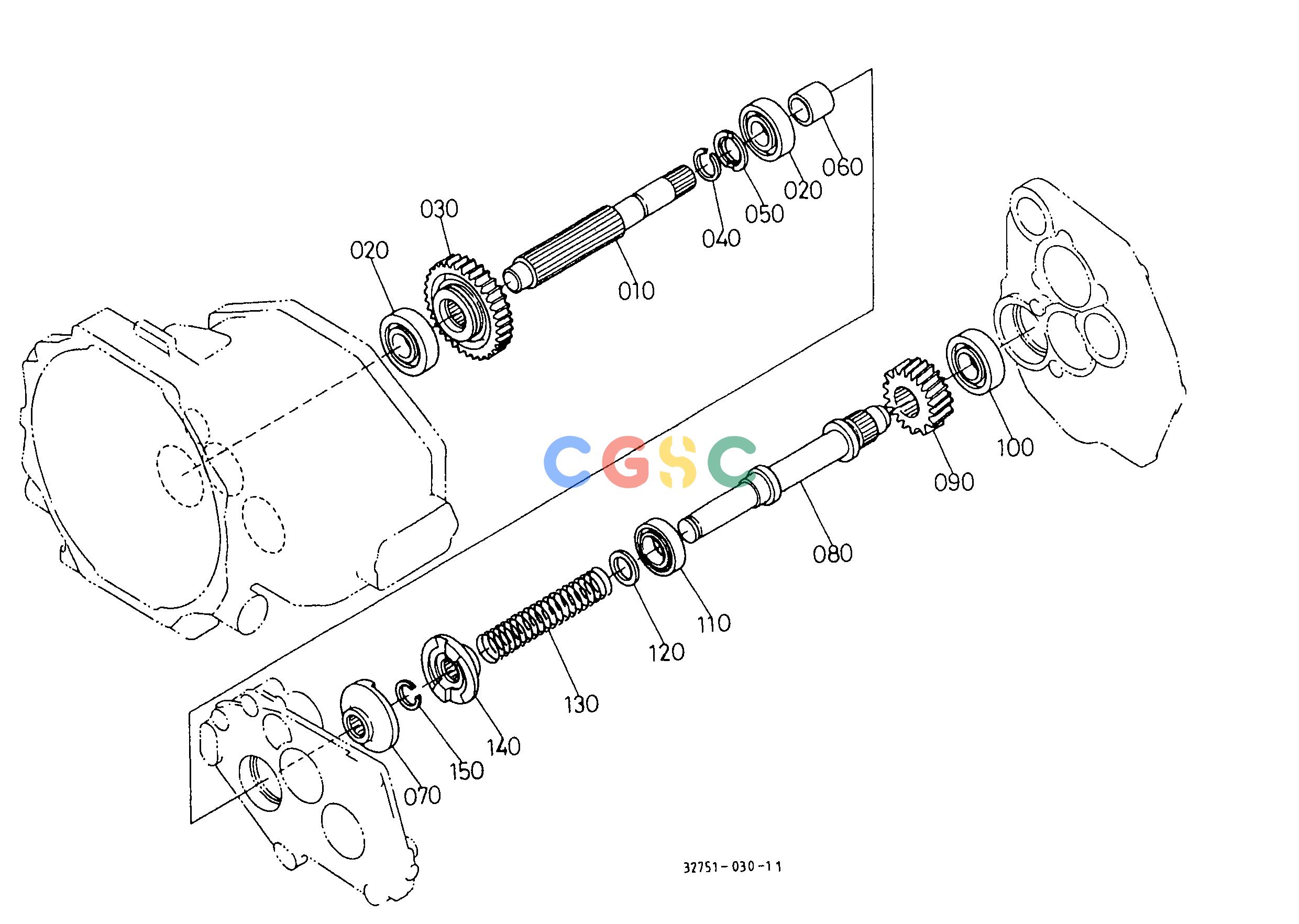 久保田零件查询T05800 PTO COUNTERSHAFT AND ONE WAY CLUTCH TRANSMISSIONEPC Kubota online