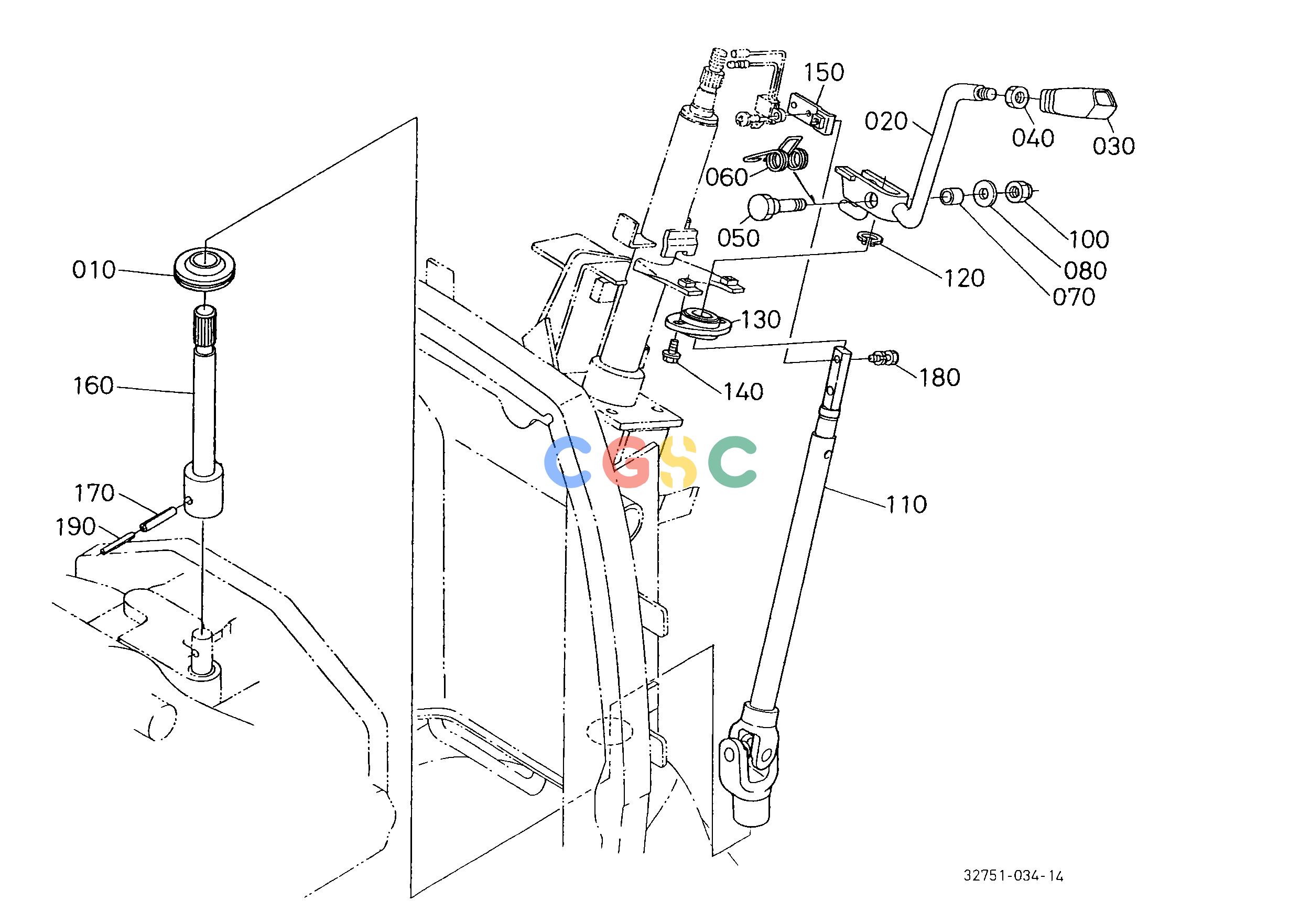 久保田零件查询T06200 SHUTTLE GEAR SHIFT LEVER MAIN SP-CHANGE LEVEREPC Kubota online