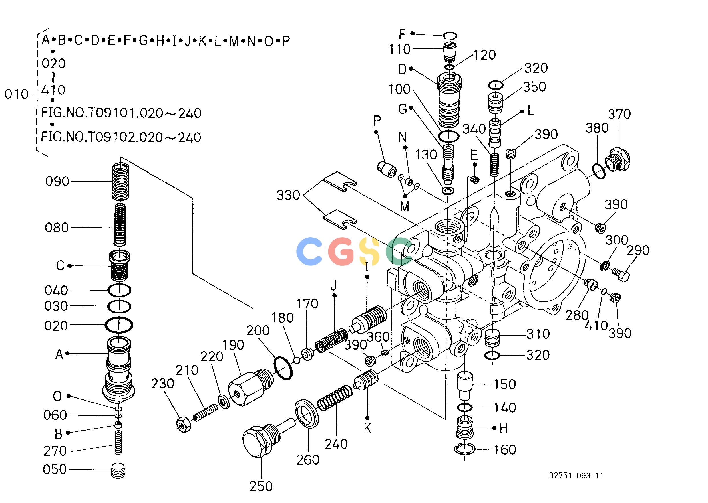 久保田零件查询T09103 GST VALVE [GST TYPE] [COMPONENT PARTS] HYDRAULIC SYSTEMEPC Kubota online