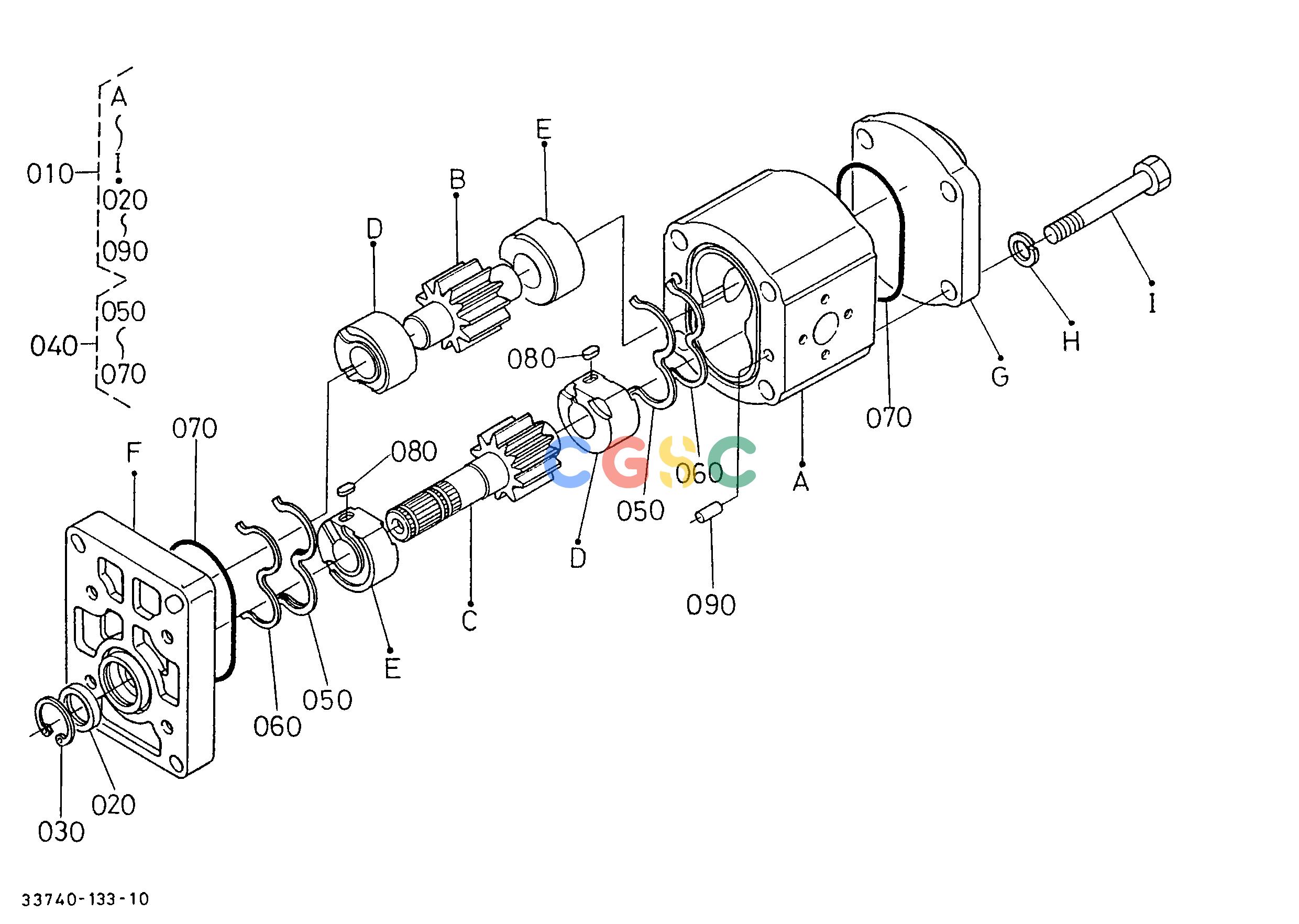 久保田零件查询T09600 HYDRAULIC PUMP [COMPONENT PARTS] HYDRAULIC SYSTEMEPC Kubota online