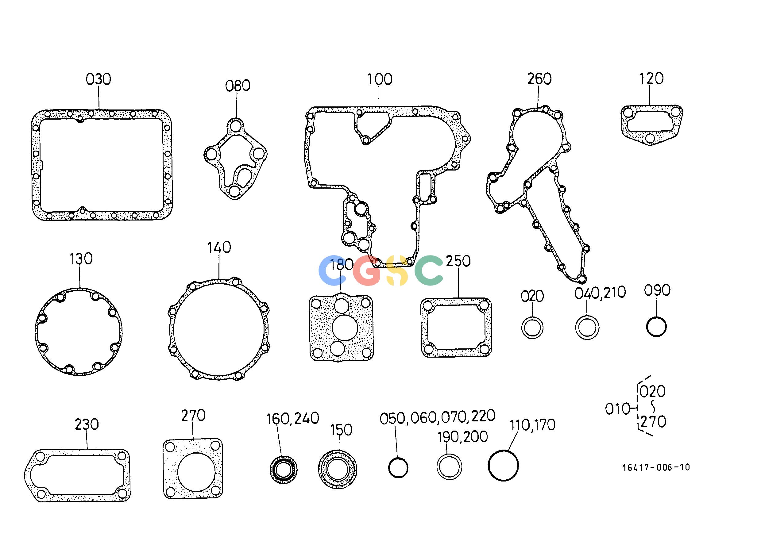 久保田零件查询T02600 LOWER GASKET KIT ENGINEEPC Kubota online