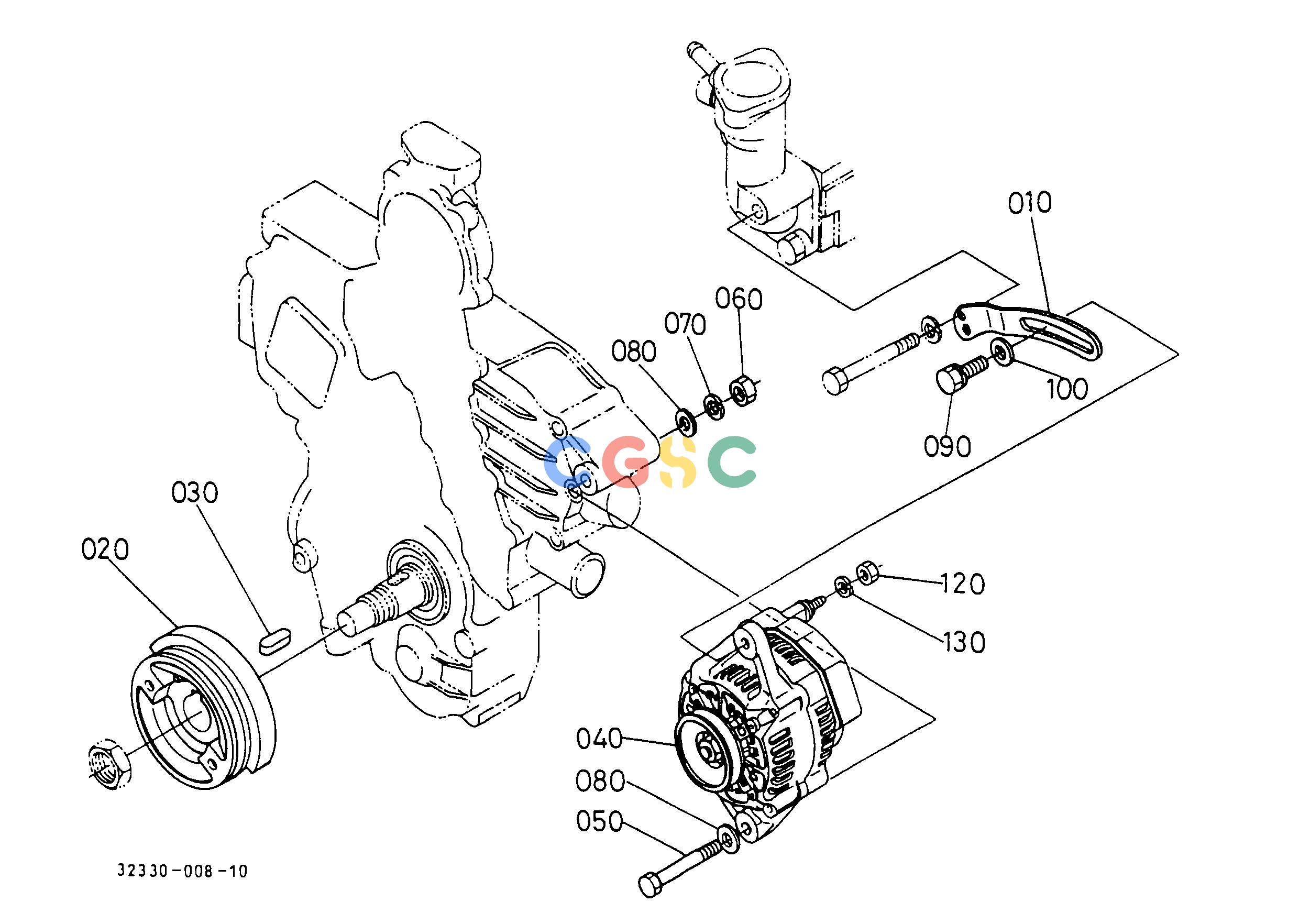 久保田零件查询T03500 ALTERNATOR ELECTRICAL SYSTEMEPC Kubota online