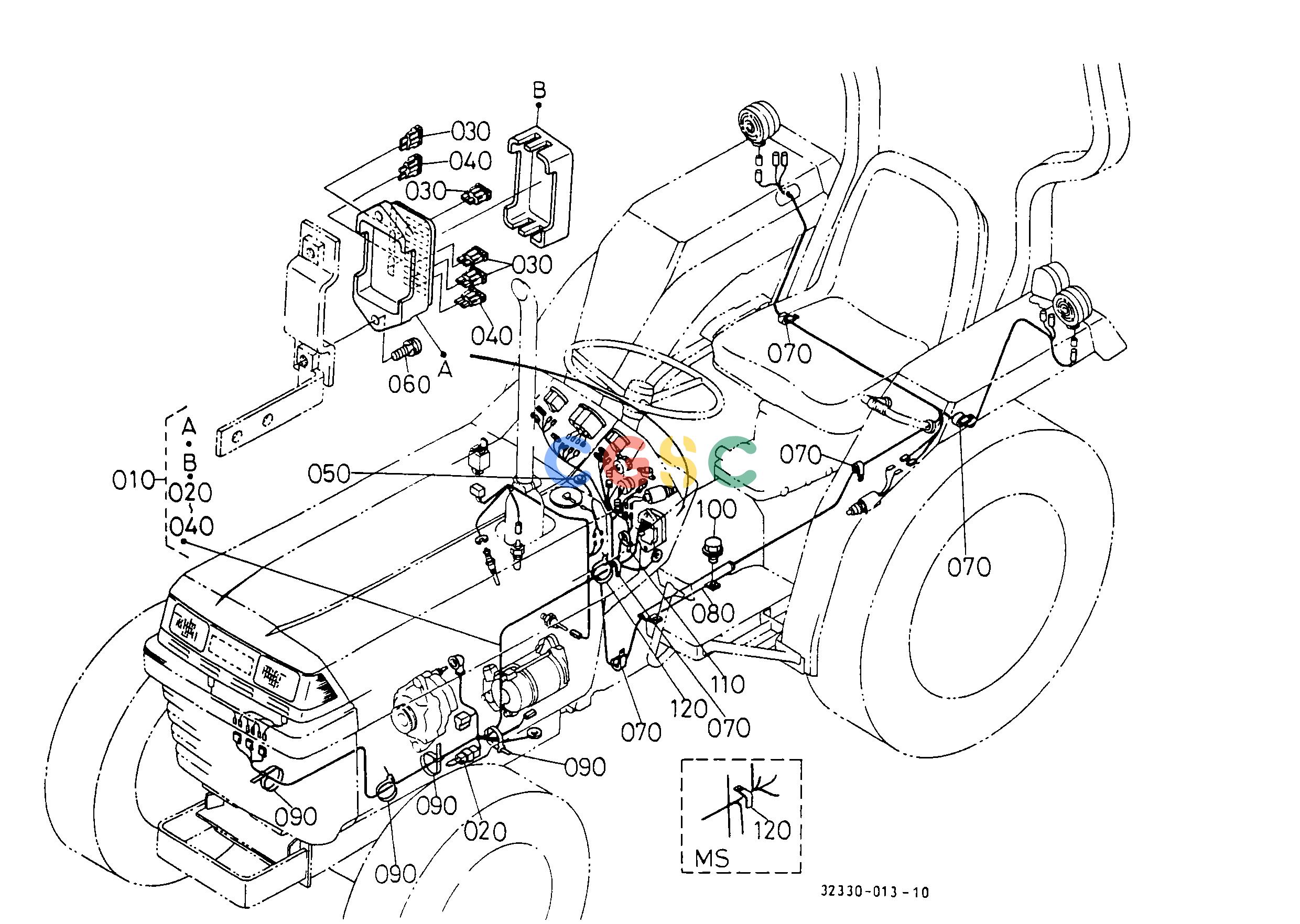 久保田零件查询T04302 ELECTRICAL WIRING ELECTRICAL SYSTEMEPC Kubota online