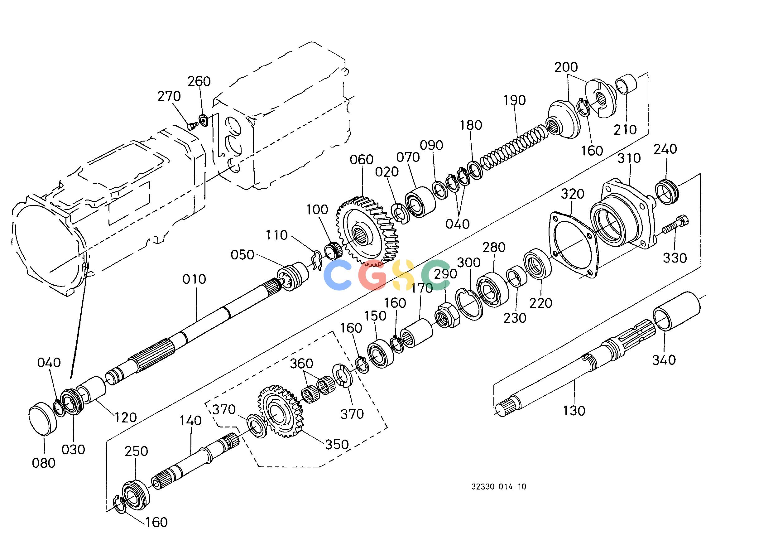 久保田零件查询T05100 PTO COUNTERSHAFT TRANSMISSIONEPC Kubota online