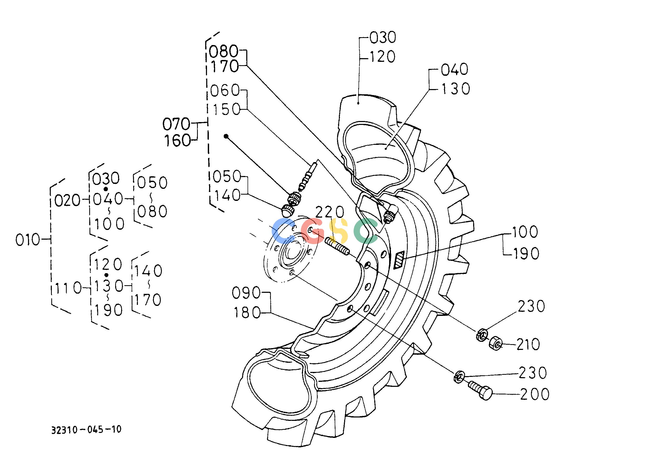 久保田零件查询T06201 REAR WHEEL (9.5-24) REAR AXLE/REAR WHEELEPC Kubota online