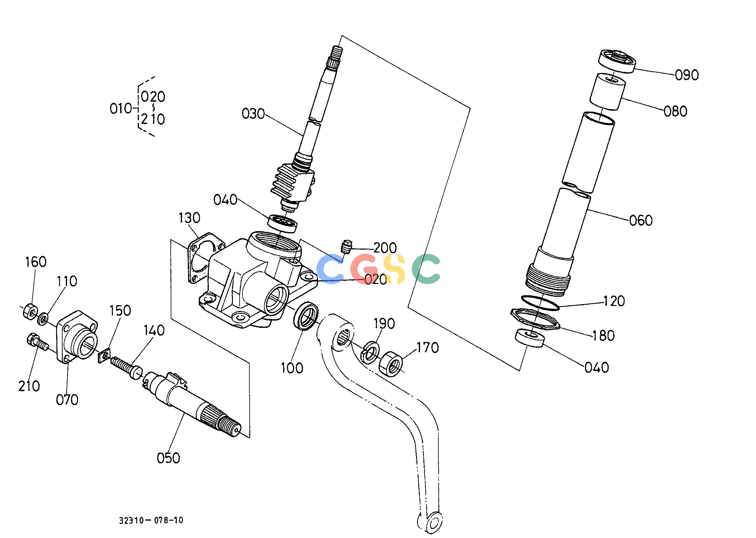 久保田零件查询T08501 MANUAL STEERING [COMPONENT PARTS] STEERINGEPC Kubota online