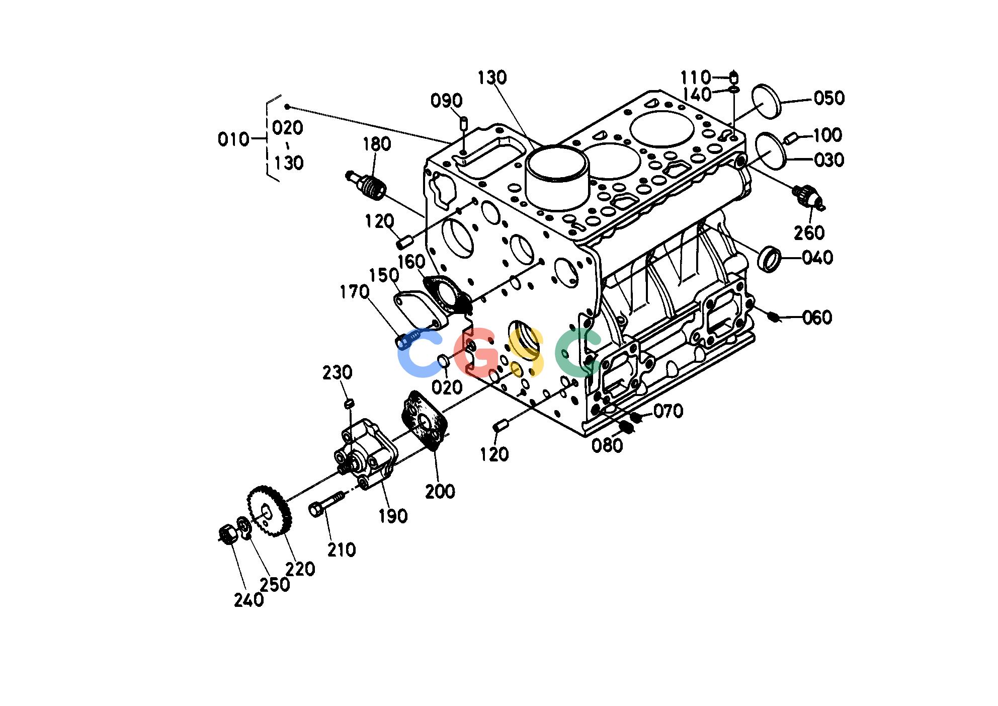 久保田零件查询E00100 CRANKCASE [D850-LA-H D950-LA-H] ENGINEEPC Kubota online