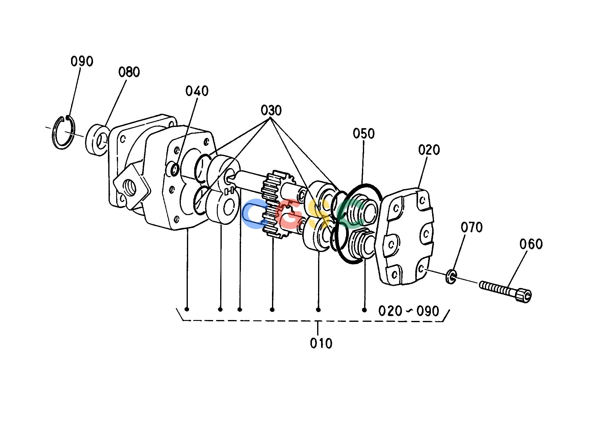 久保田零件查询E02500 HYDRAULIC PUMP ENGINEEPC Kubota online