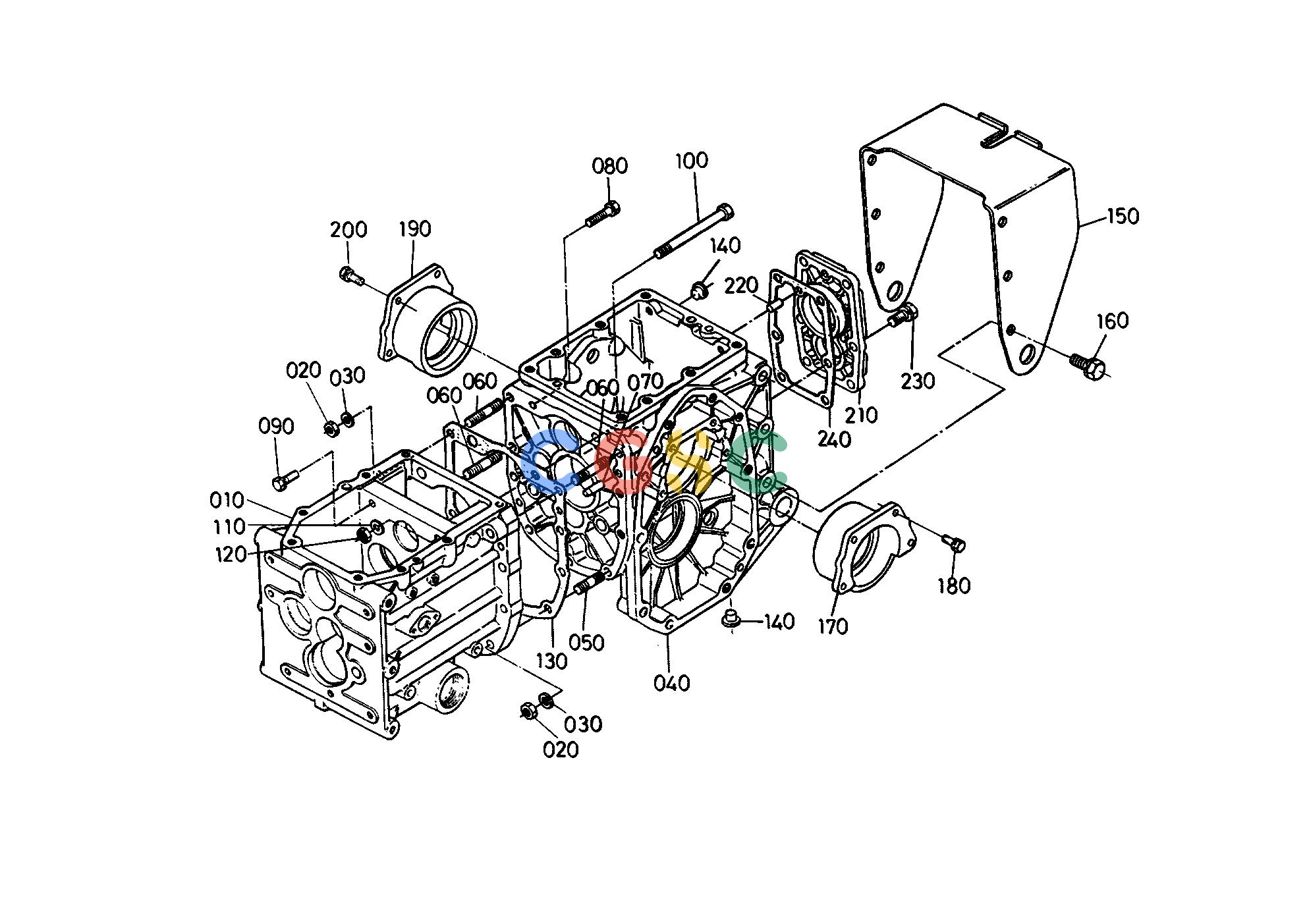久保田零件查询T00100 TRANSMISSION CASE [B6200HSTE(D) B7200HSTE(D)] TRANSMISSIONEPC Kubota online