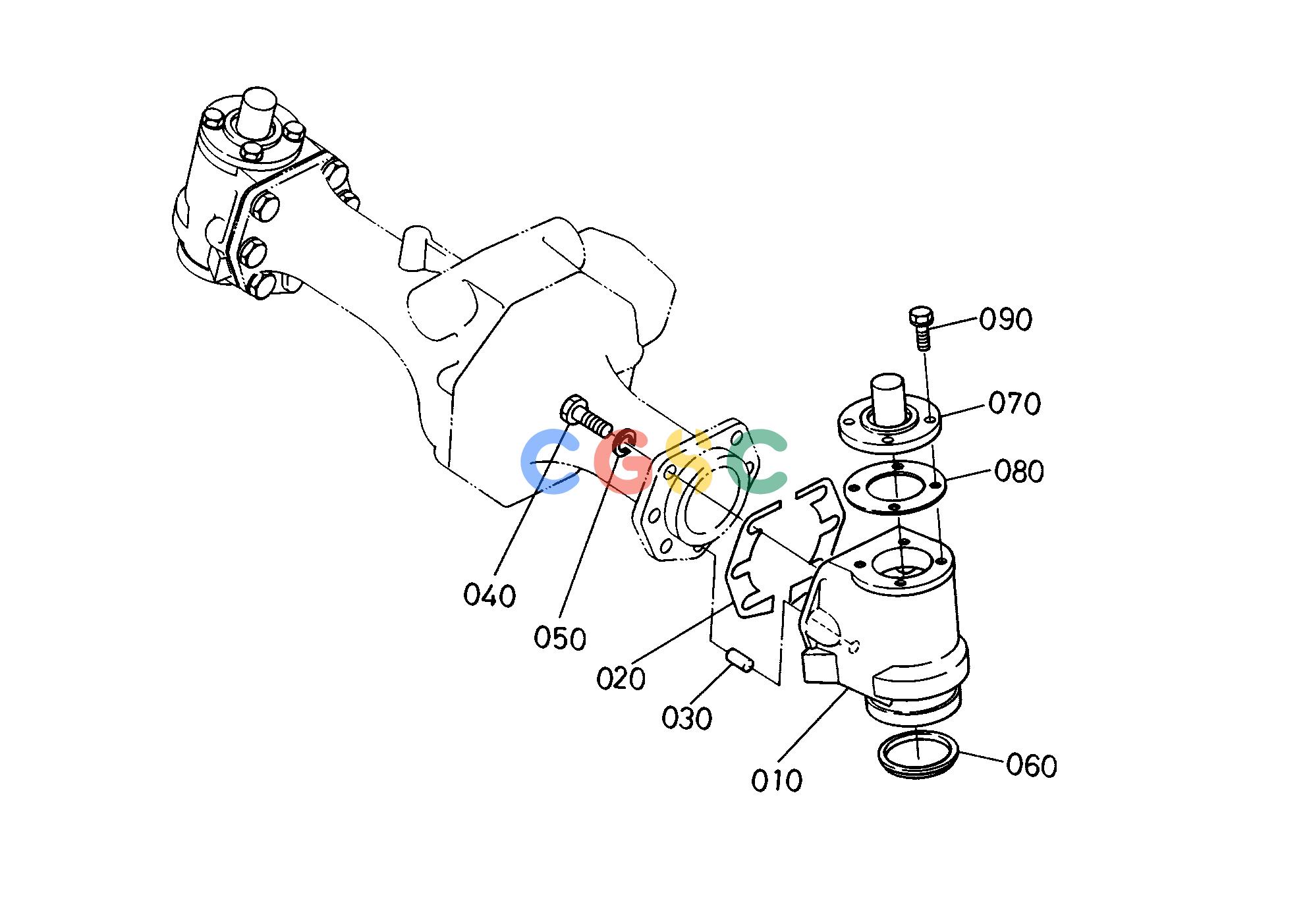 久保田零件查询T05600 BEVEL GEAR CASE FRONT AXLE/FRONT WHEELEPC Kubota online