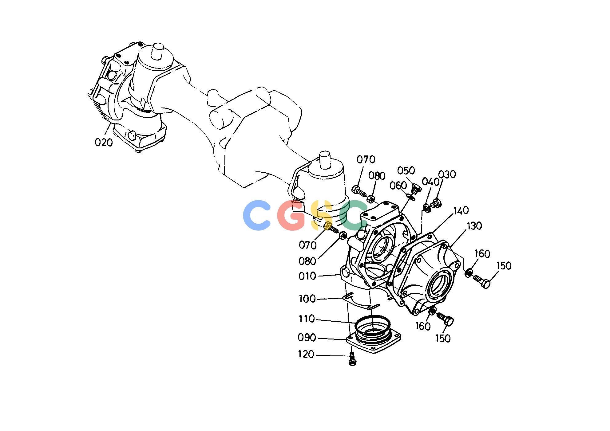 久保田零件查询T05700 FRONT AXLE CASE FRONT AXLE/FRONT WHEELEPC Kubota online