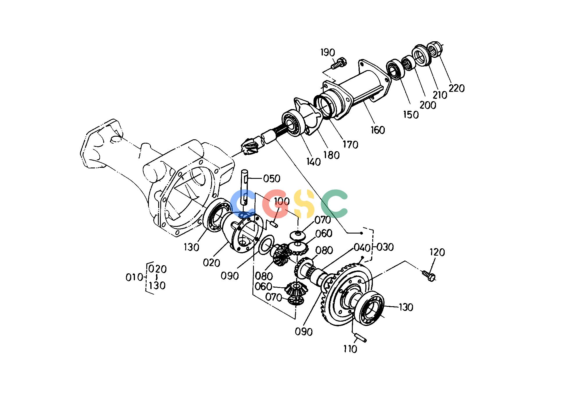 久保田零件查询T05900 FRONT DIFFERENTIAL FRONT AXLE/FRONT WHEELEPC Kubota online