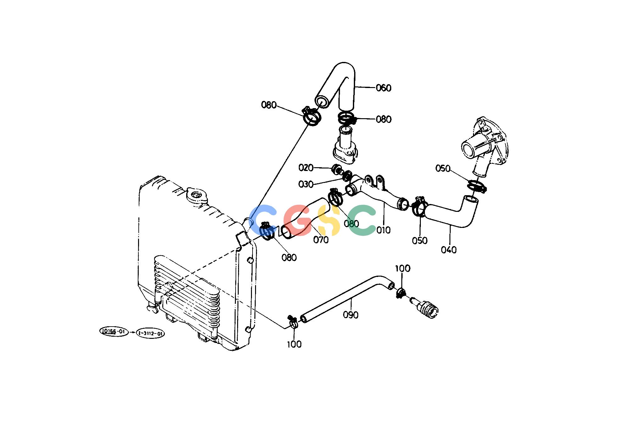 久保田零件查询T03200 WATER PIPE COOLING WATER SYSTEMEPC Kubota online