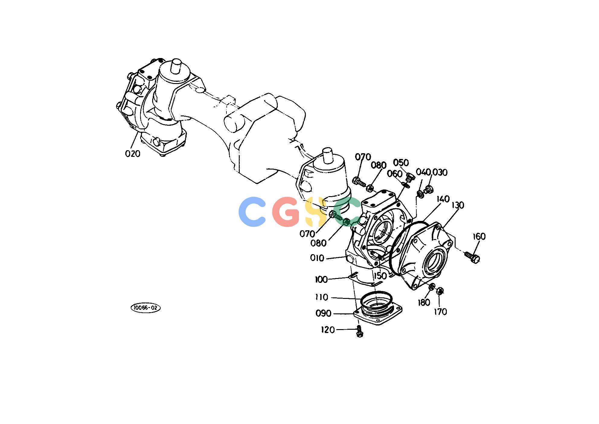 久保田零件查询T07600 FRONT AXLE CASE FRONT AXLE/FRONT WHEELEPC Kubota online