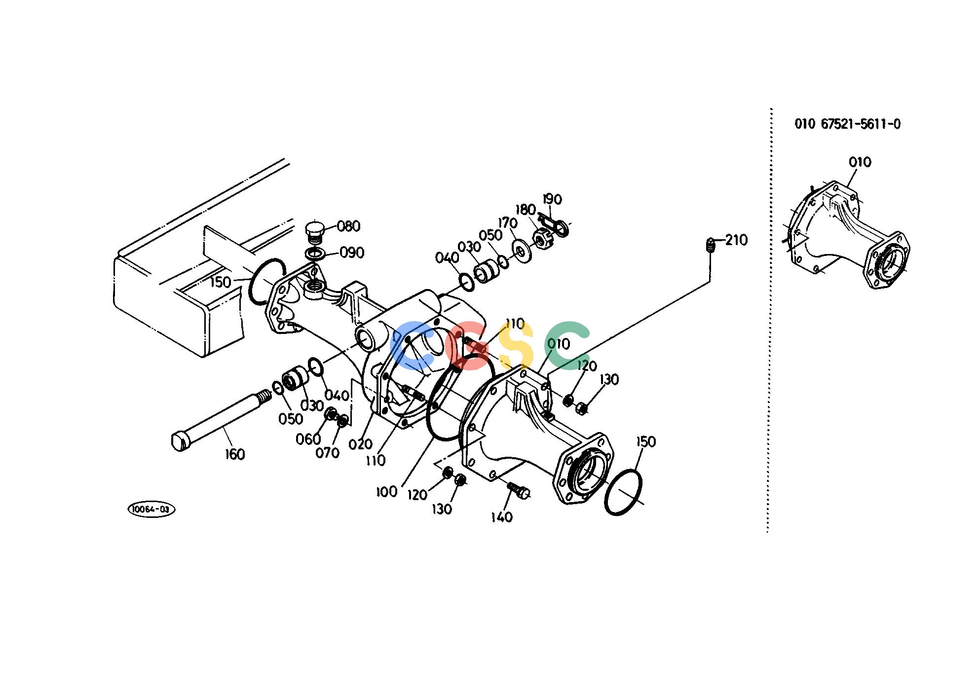 久保田零件查询T07800 FRONT AXLE ARM FRONT AXLE/FRONT WHEELEPC Kubota online