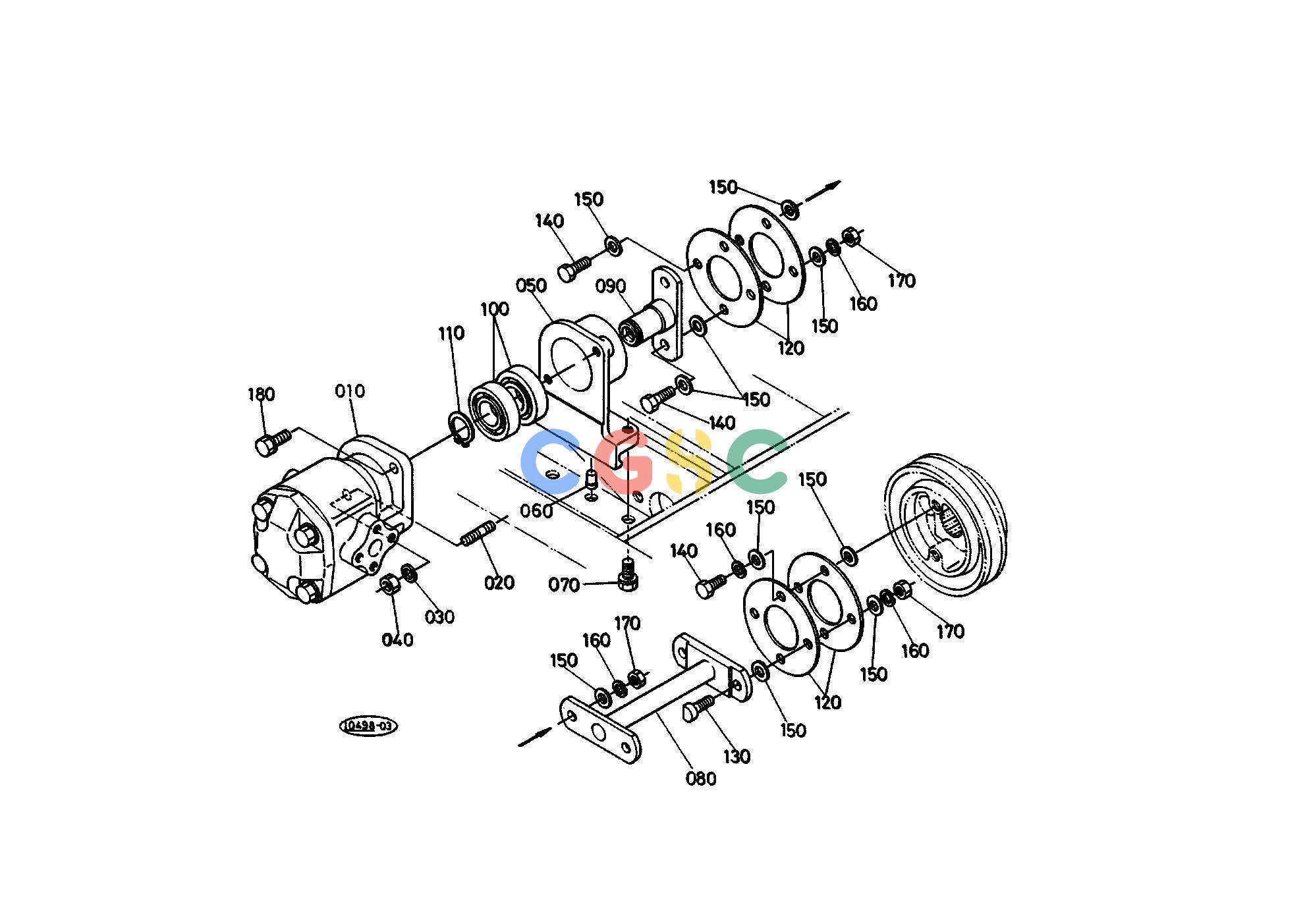 久保田零件查询T09000 HYDRAULIC GEAR PUMP (FRONT) HYDRAULIC SYSTEMEPC Kubota online
