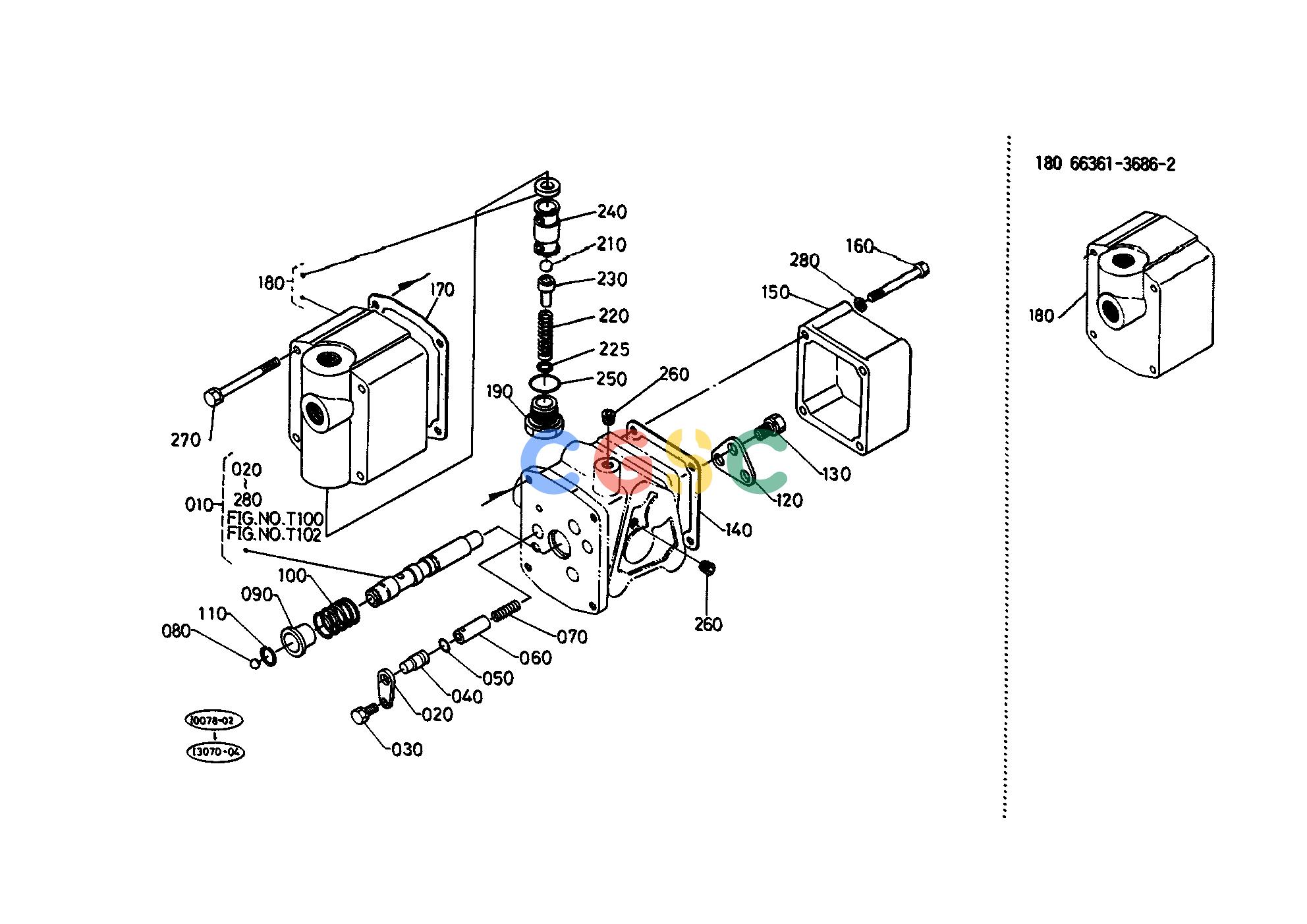 久保田零件查询T10100 CONTROL VALVE 2 [COMPORNENT PARTS] HYDRAULIC SYSTEMEPC Kubota online