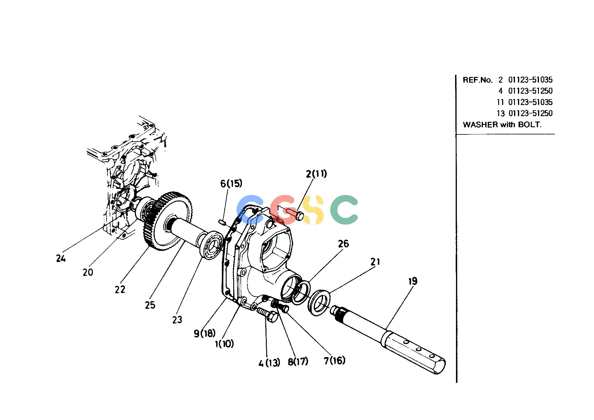 久保田零件查询T02600 AXLE CASE GROUP REAR AXLE/REAR WHEELEPC Kubota online