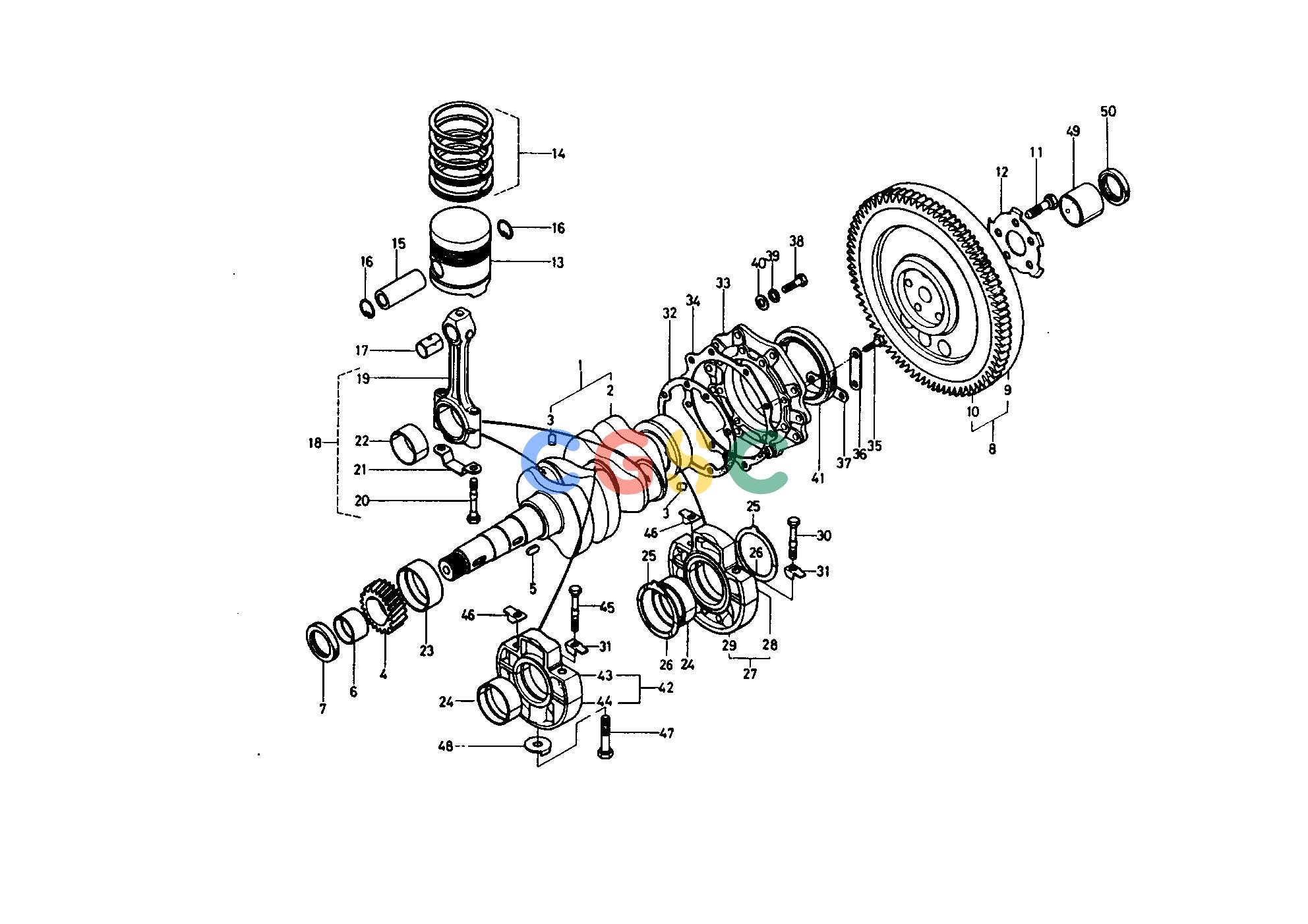 久保田零件查询060000 CRANKSHAFT GROUP ENGINEEPC Kubota online