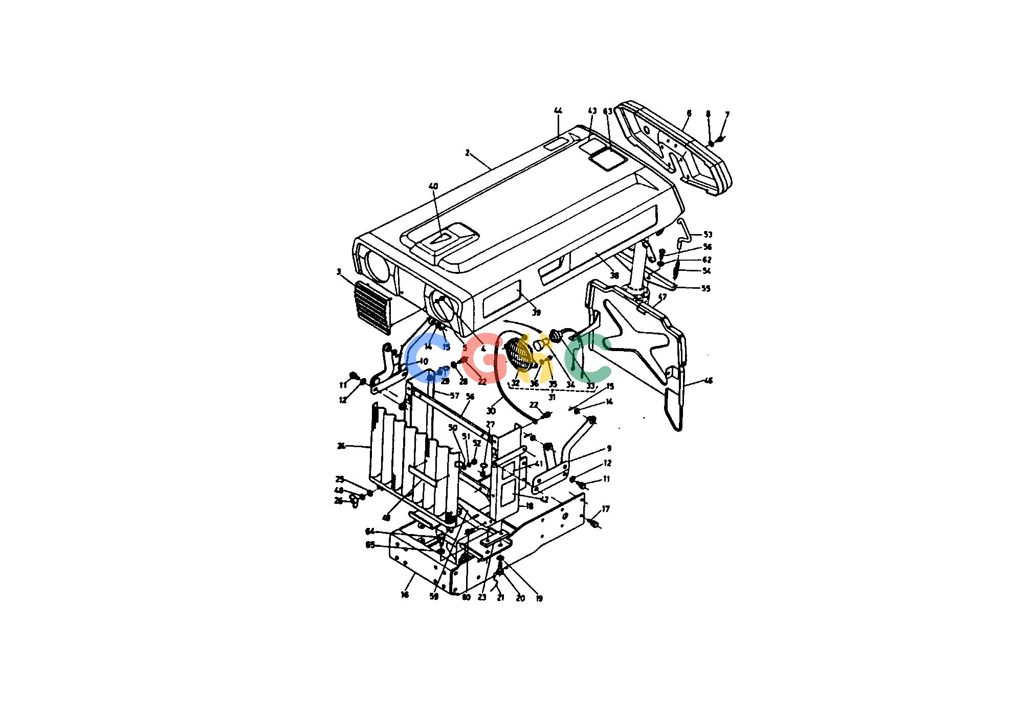 久保田零件查询210000 BONNET AND RADIATOR SUPPORT GROUP HOOD(BONNET)/ROPSEPC Kubota online