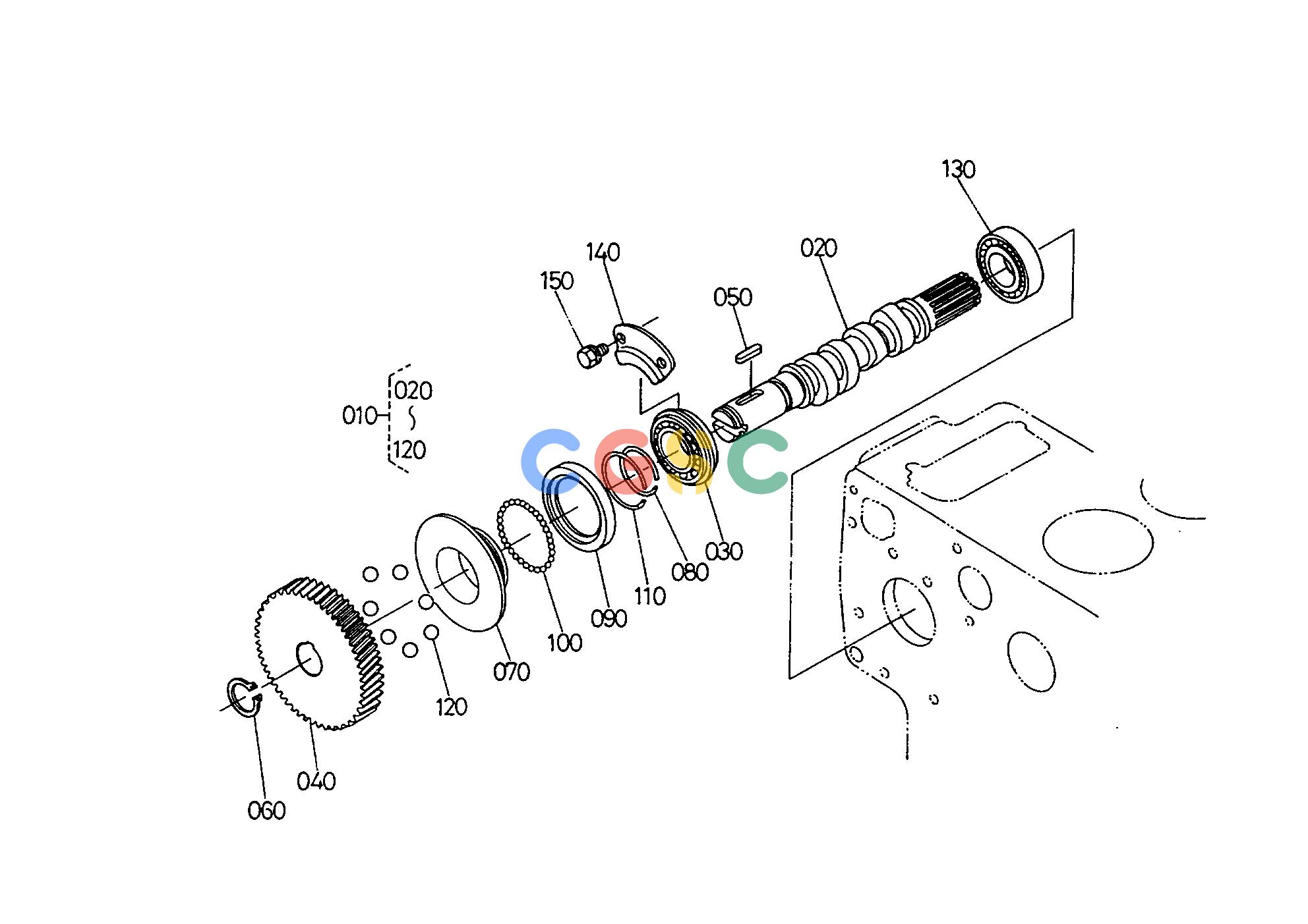 久保田零件查询E01300 FUEL CAMSHAFT ENGINEEPC Kubota online