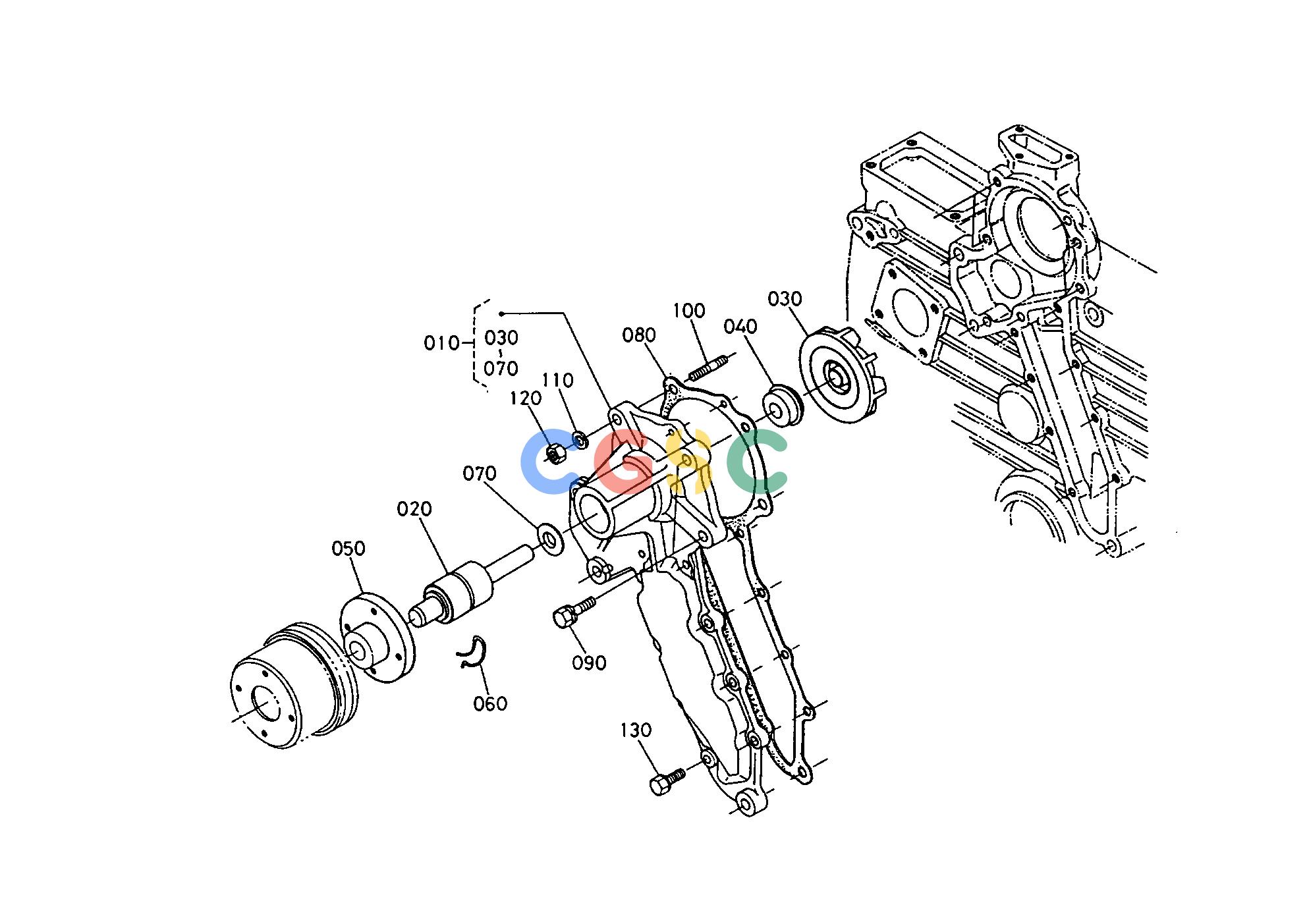 久保田零件查询E02100 WATER PUMP ENGINEEPC Kubota online