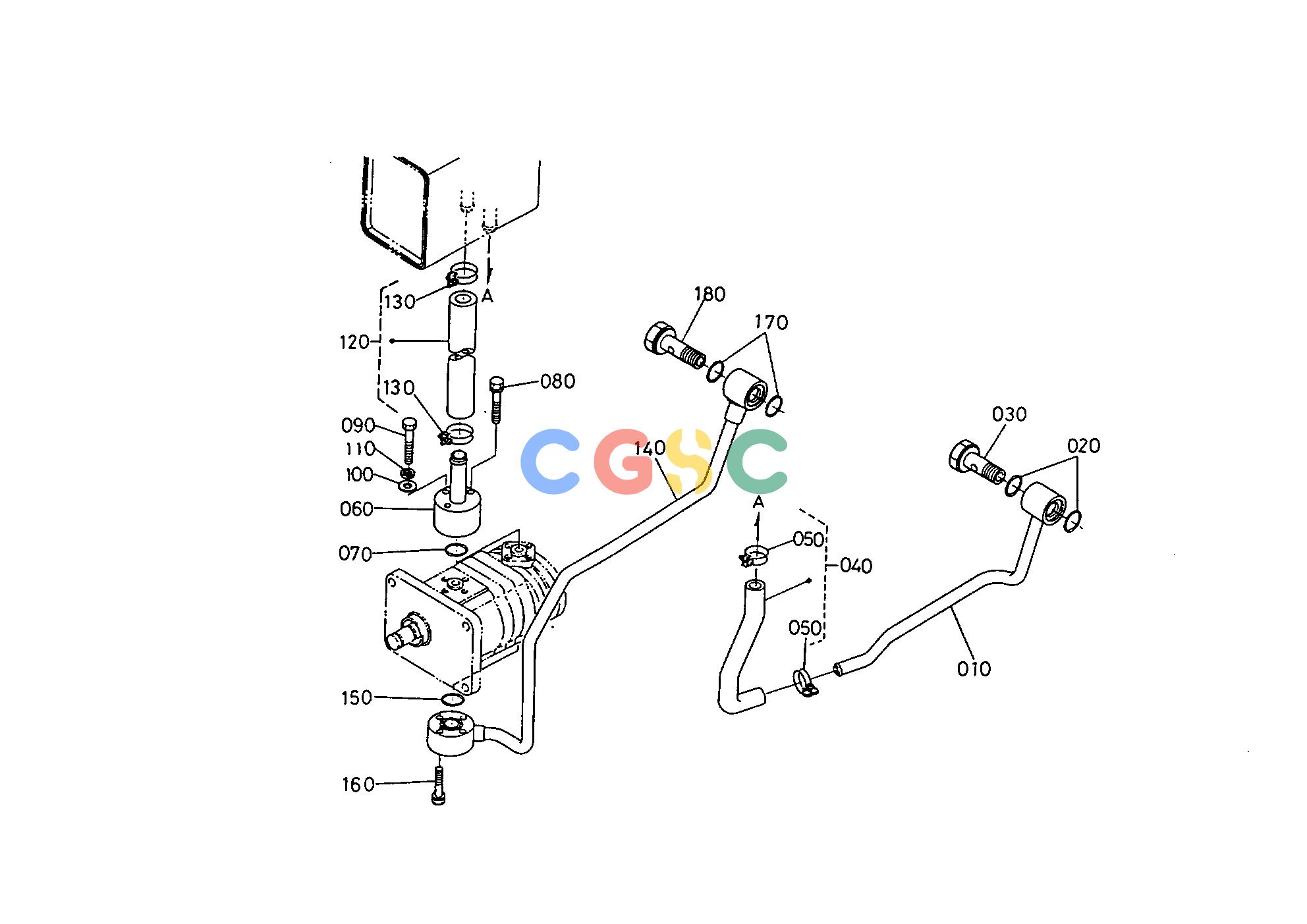 久保田零件查询T01200 POWER STEERING OIL LINE (MANUAL SHUTTLE) STEERINGEPC Kubota online