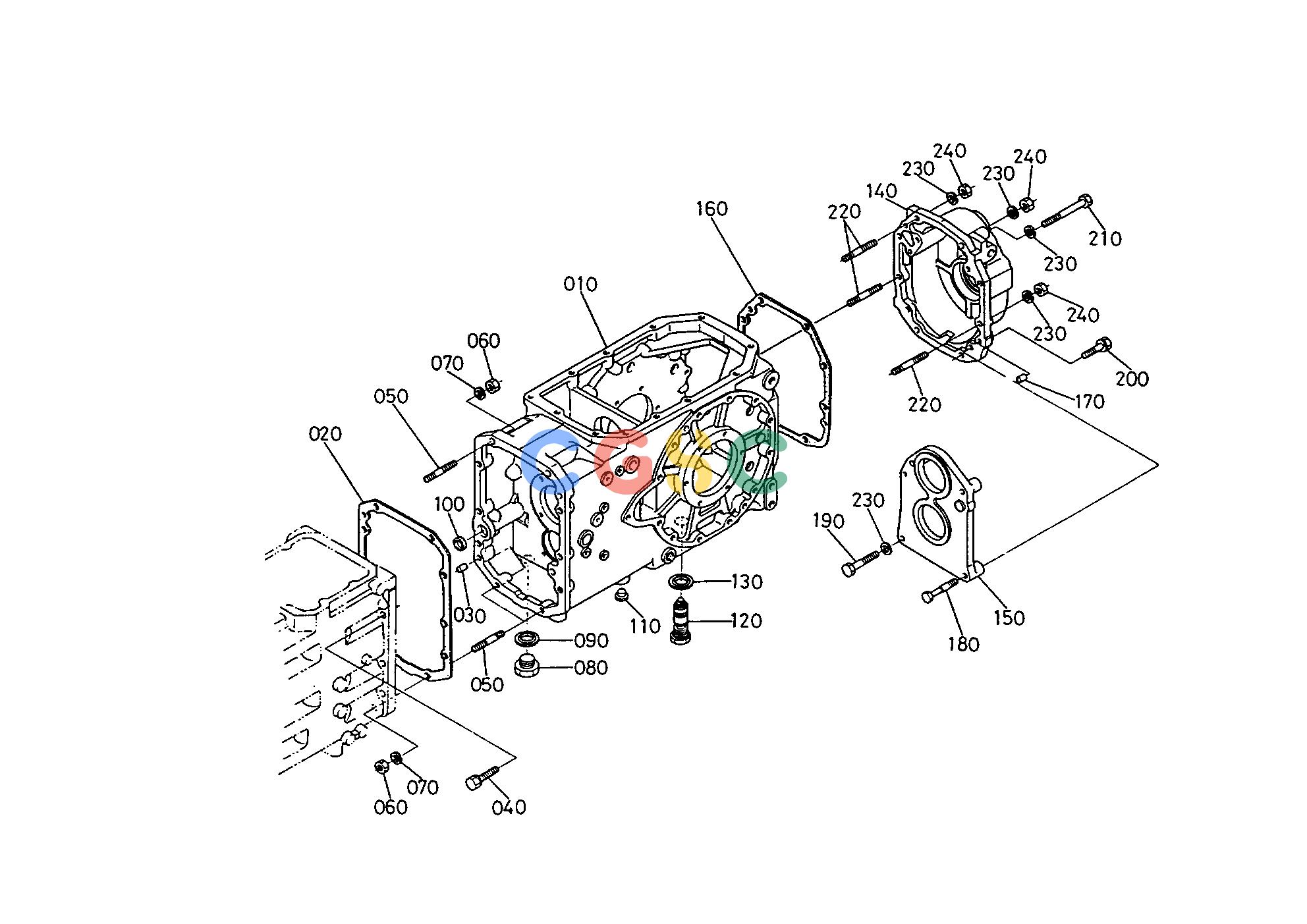 久保田零件查询T03400 TRANSMISSION CASE TRANSMISSIONEPC Kubota online