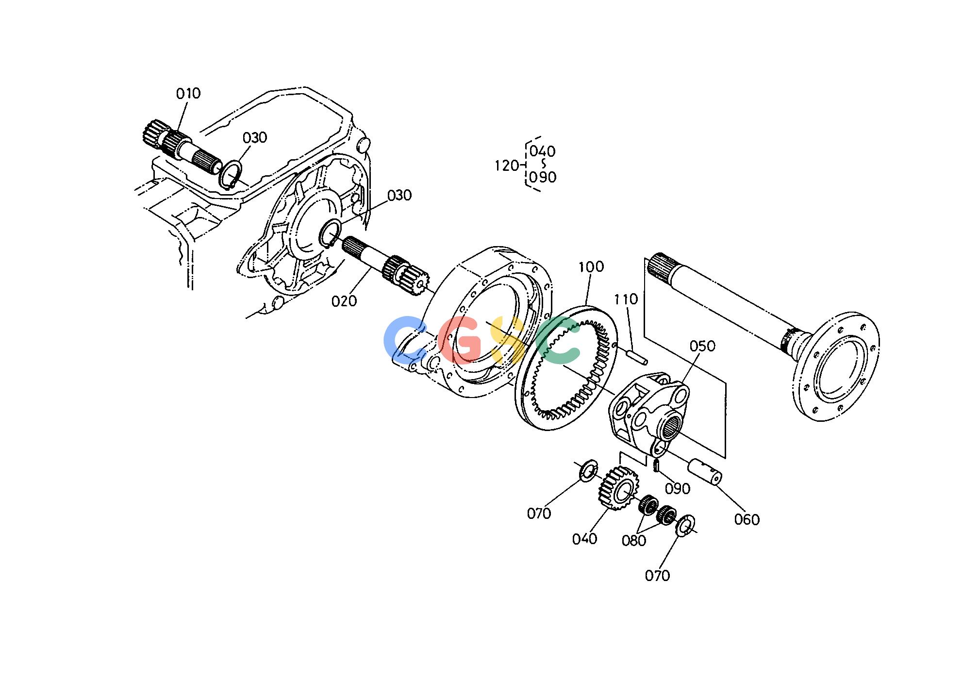 久保田零件查询T04500 PLANETARY GEAR PTOEPC Kubota online