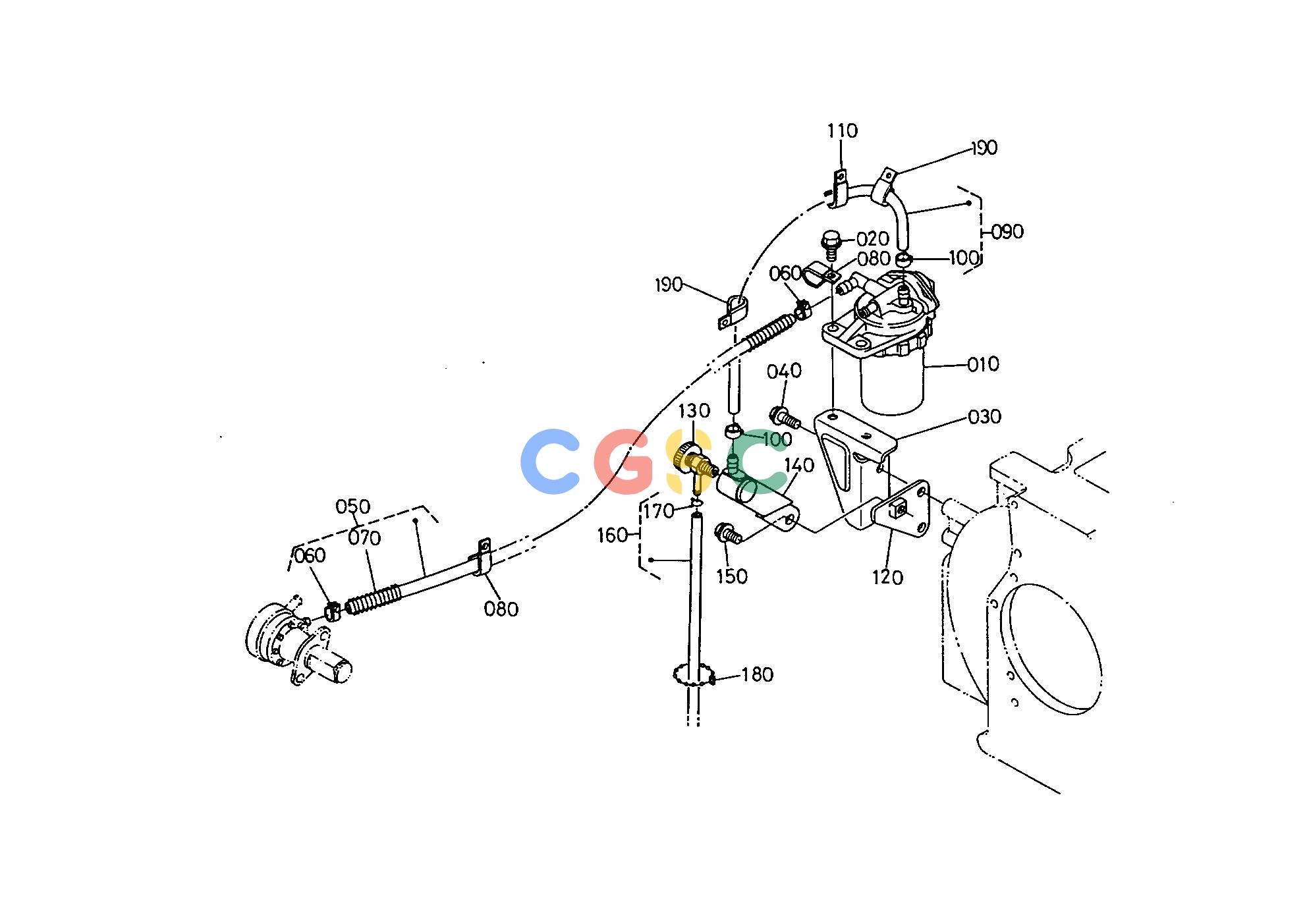 久保田零件查询T06100 FUEL FILTER ENGINE CONTROLEPC Kubota online