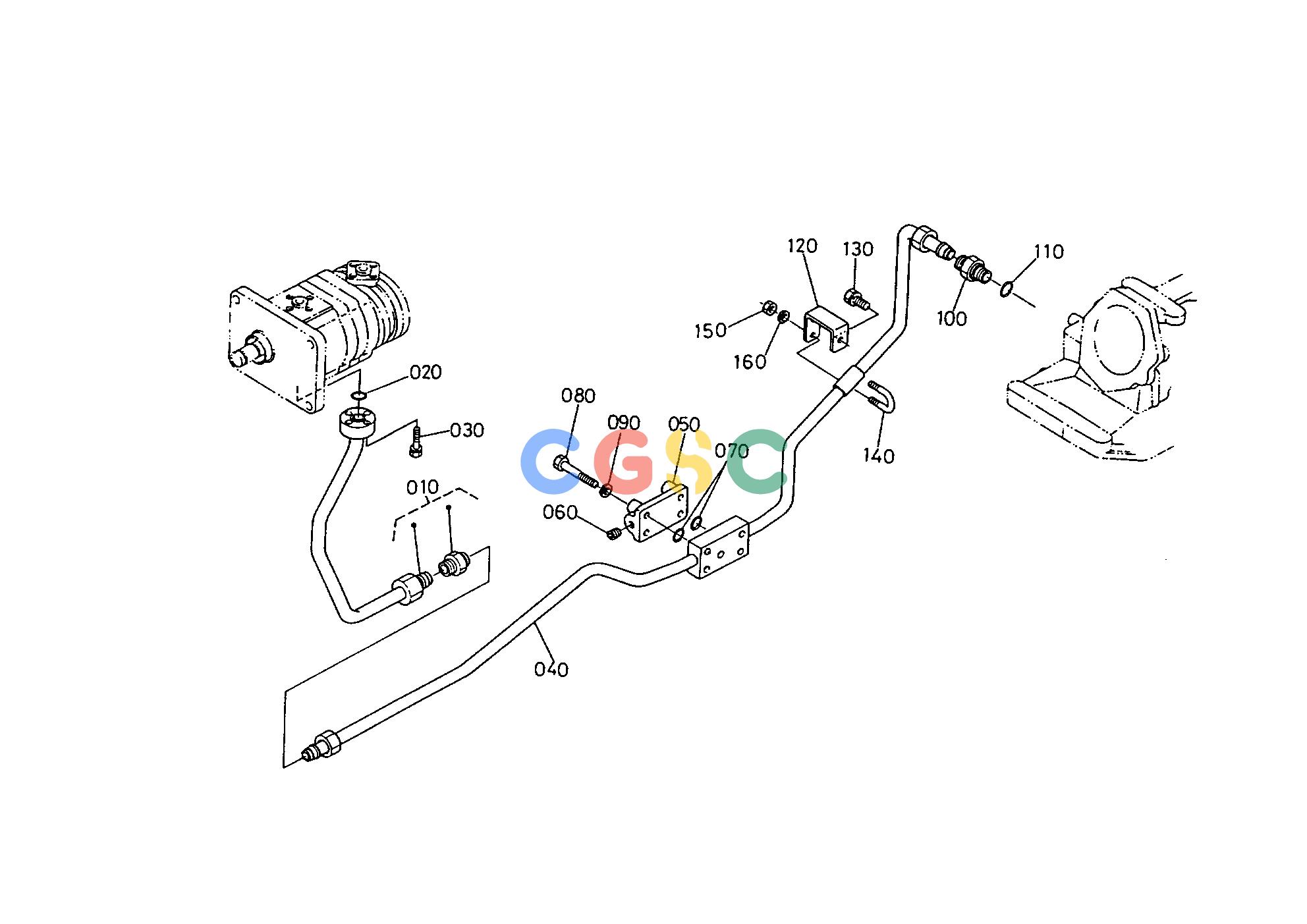 久保田零件查询T07600 HYDRAULIC OIL LINE (DELIVERY MANUAL SHUTTLE) HYDRAULIC SYSTEMEPC Kubota online