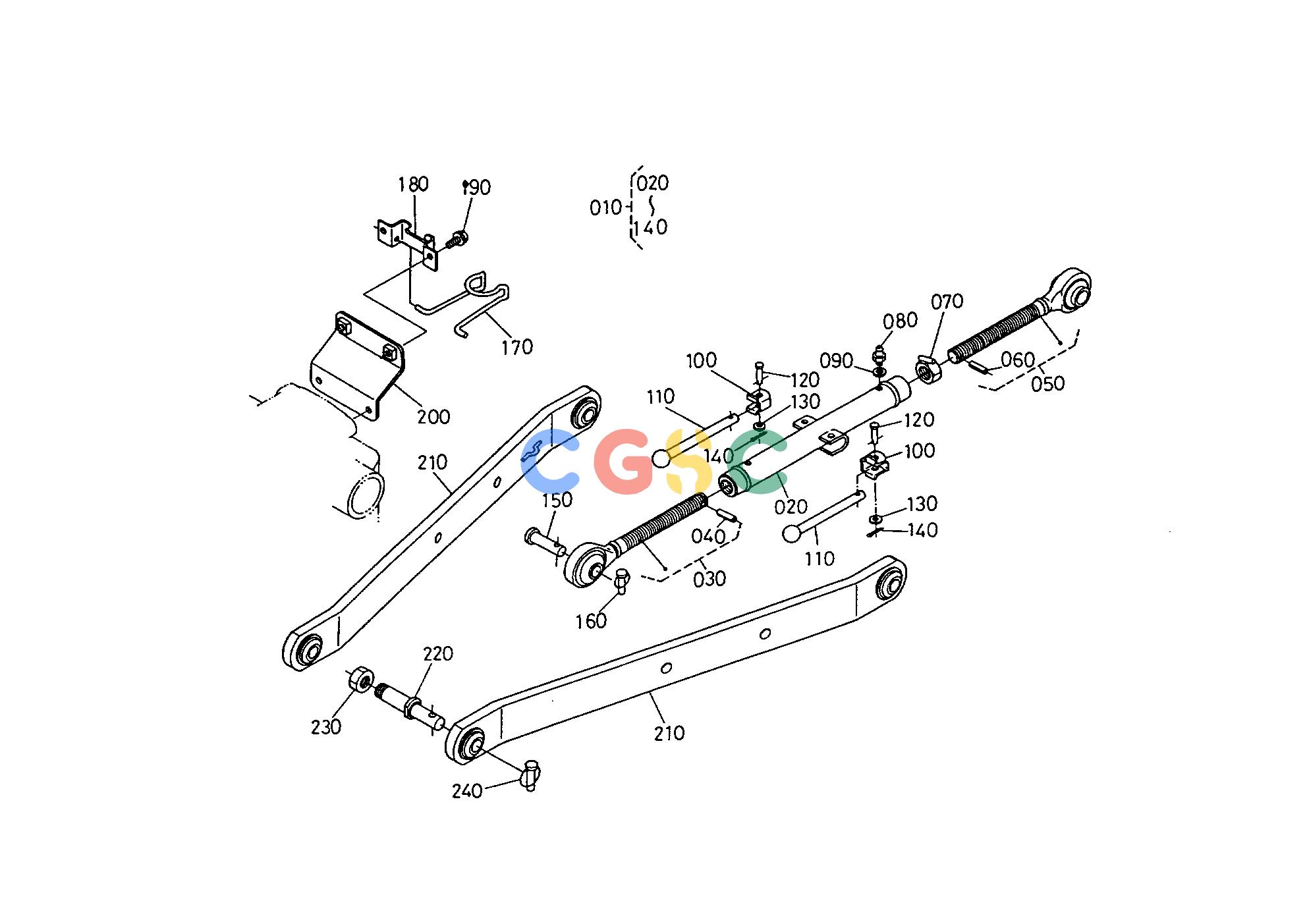 久保田零件查询T08900 3-POINT LINKAGE 1 HYDRAULIC SYSTEMEPC Kubota online