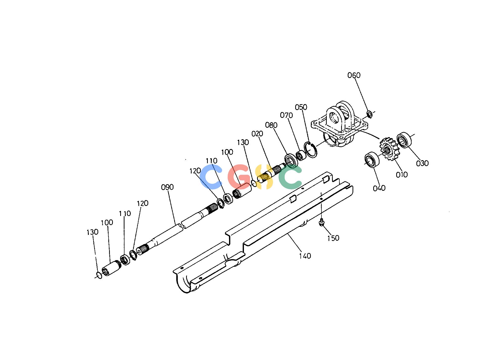 久保田零件查询T10200 PROPELLER SHAFT FRONT AXLEEPC Kubota online