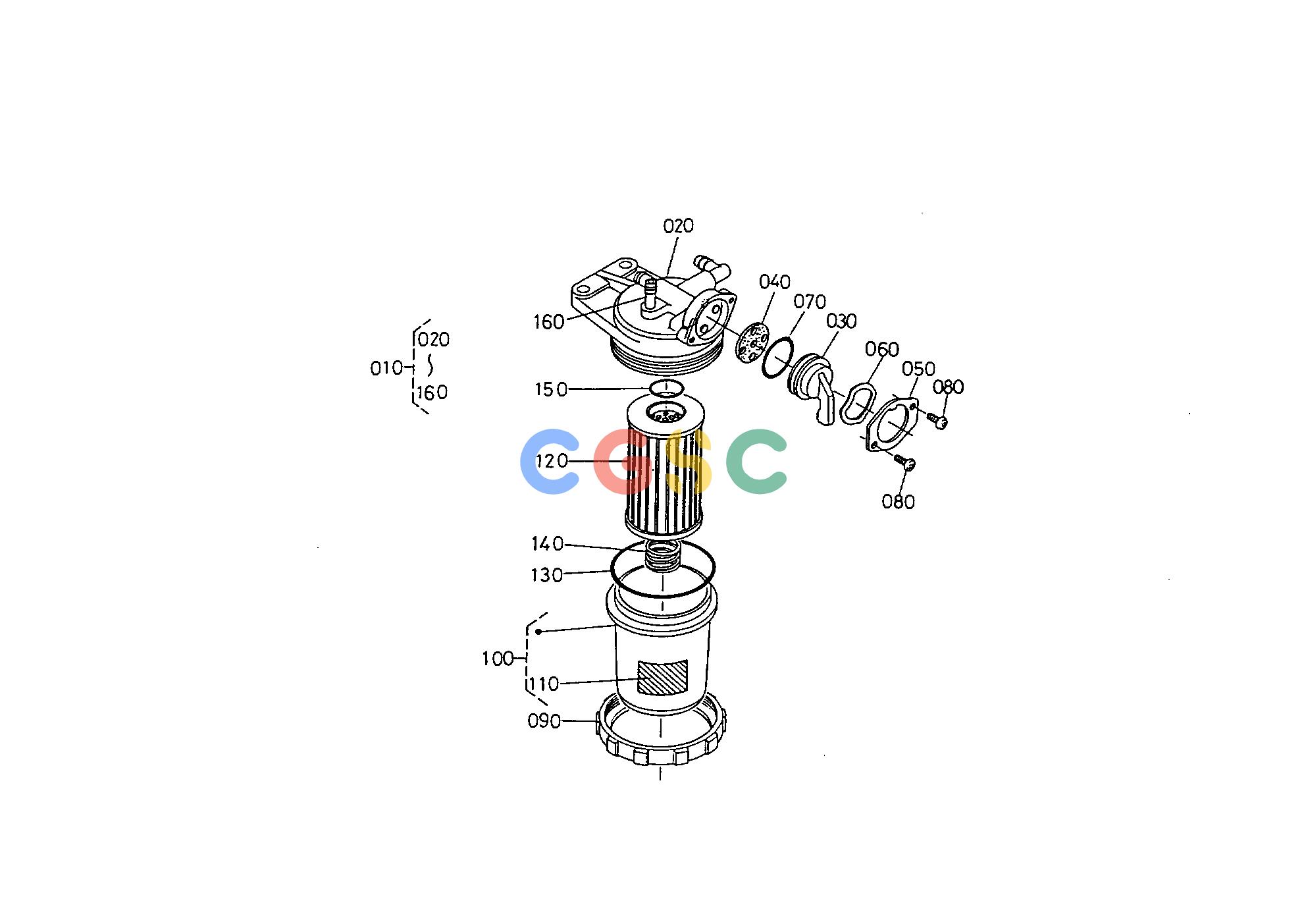 久保田零件查询T11700 FUEL FILTER [SECTION PARTS] SECTION PARTSEPC Kubota online