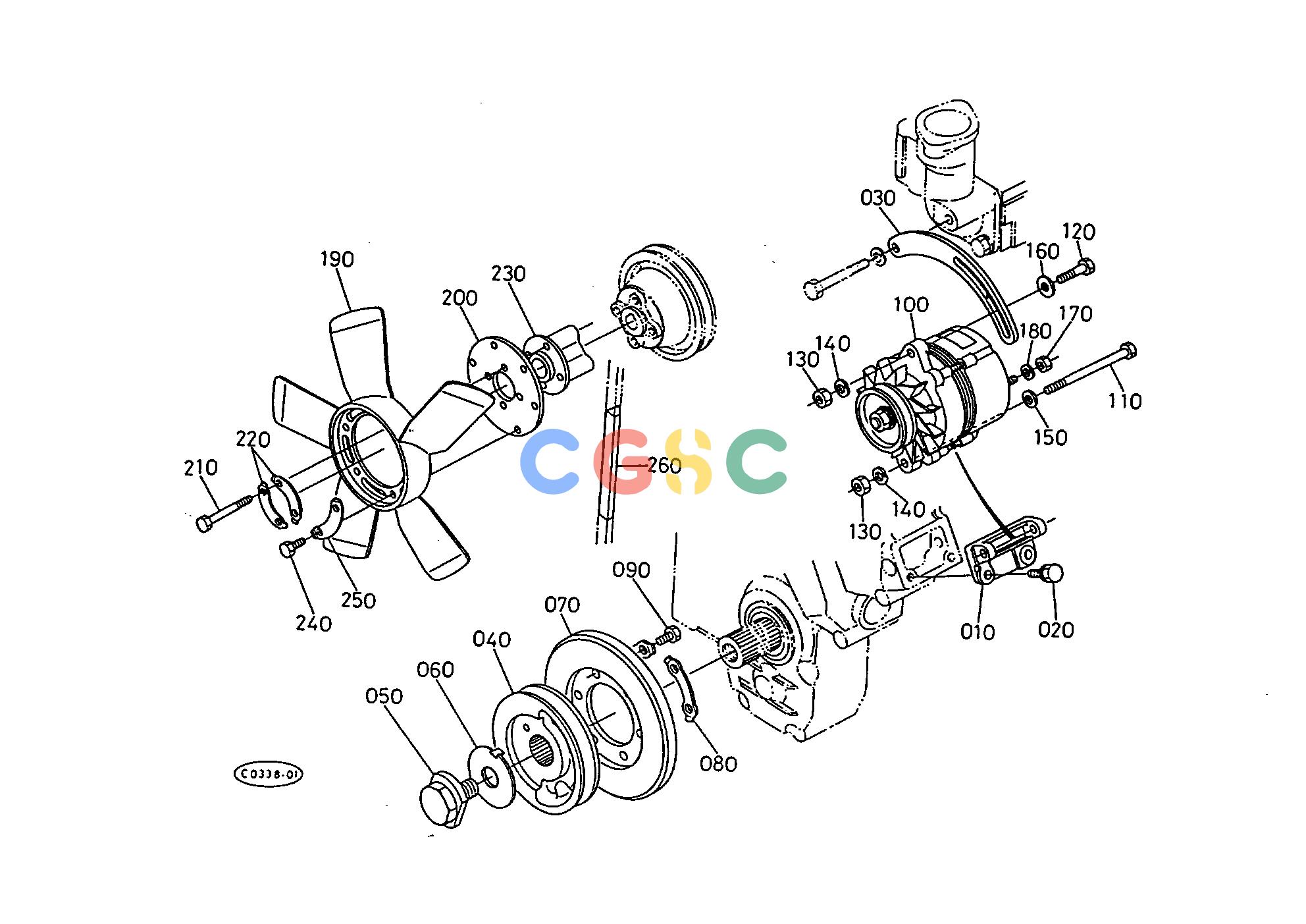 久保田零件查询E01900 DYNAMO AND FAN ENGINEEPC Kubota online