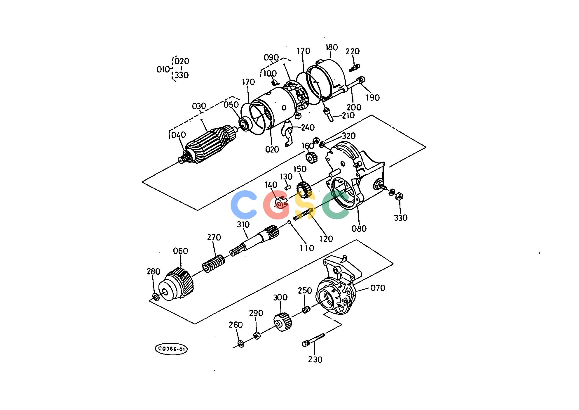 久保田零件查询E02400 STARTER [SECTION PARTS] SECTION PARTSEPC Kubota online