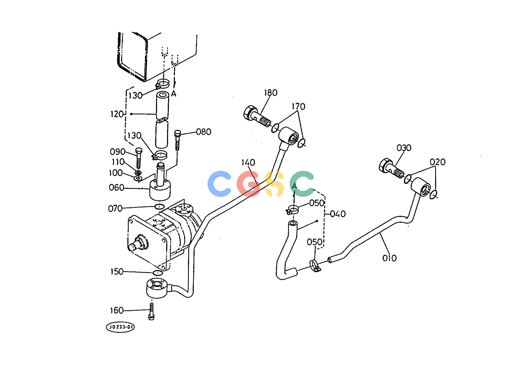久保田零件查询T01100 POWER STEERING OIL LINE (HYD SSUTTLE) STEERINGEPC Kubota online