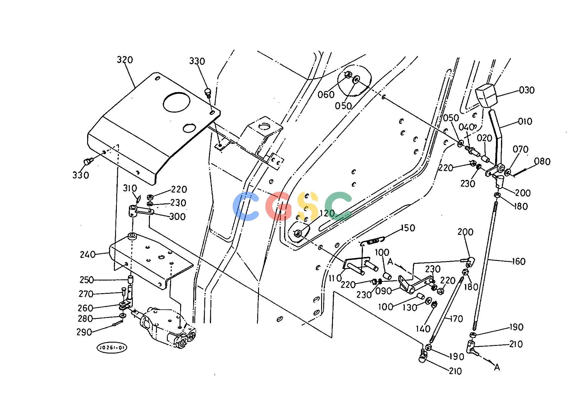 久保田零件查询T03900 CONTROL LEVER TRANSMISSIONEPC Kubota online