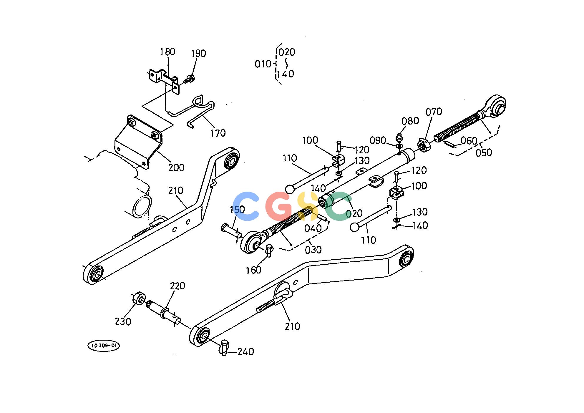 久保田零件查询T08700 3-POINT LINKAGE 1 HYDRAULIC SYSTEMEPC Kubota online