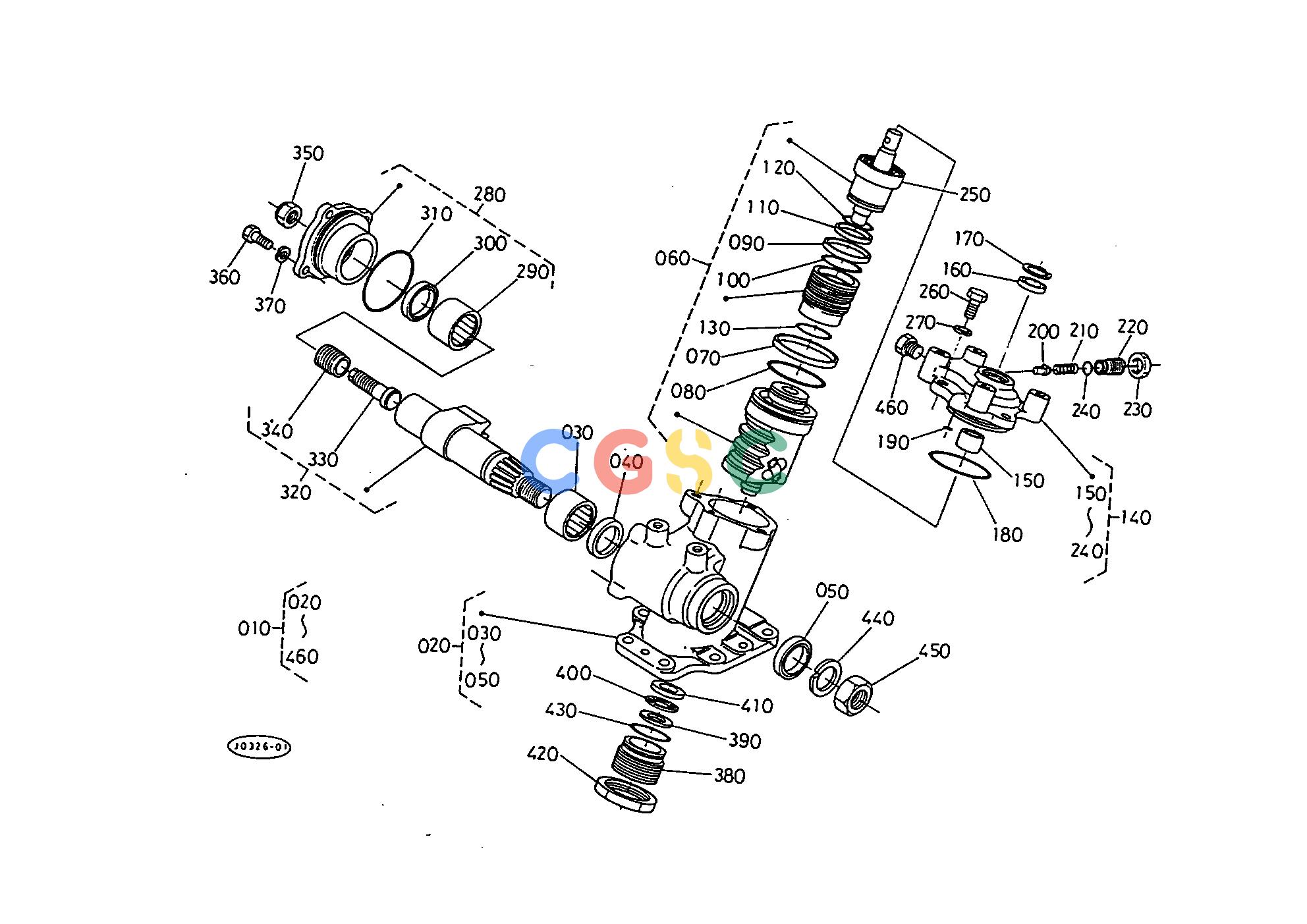 久保田零件查询T10400 POWER STEERING [SECTION PARTS] SECTION PARTSEPC Kubota online