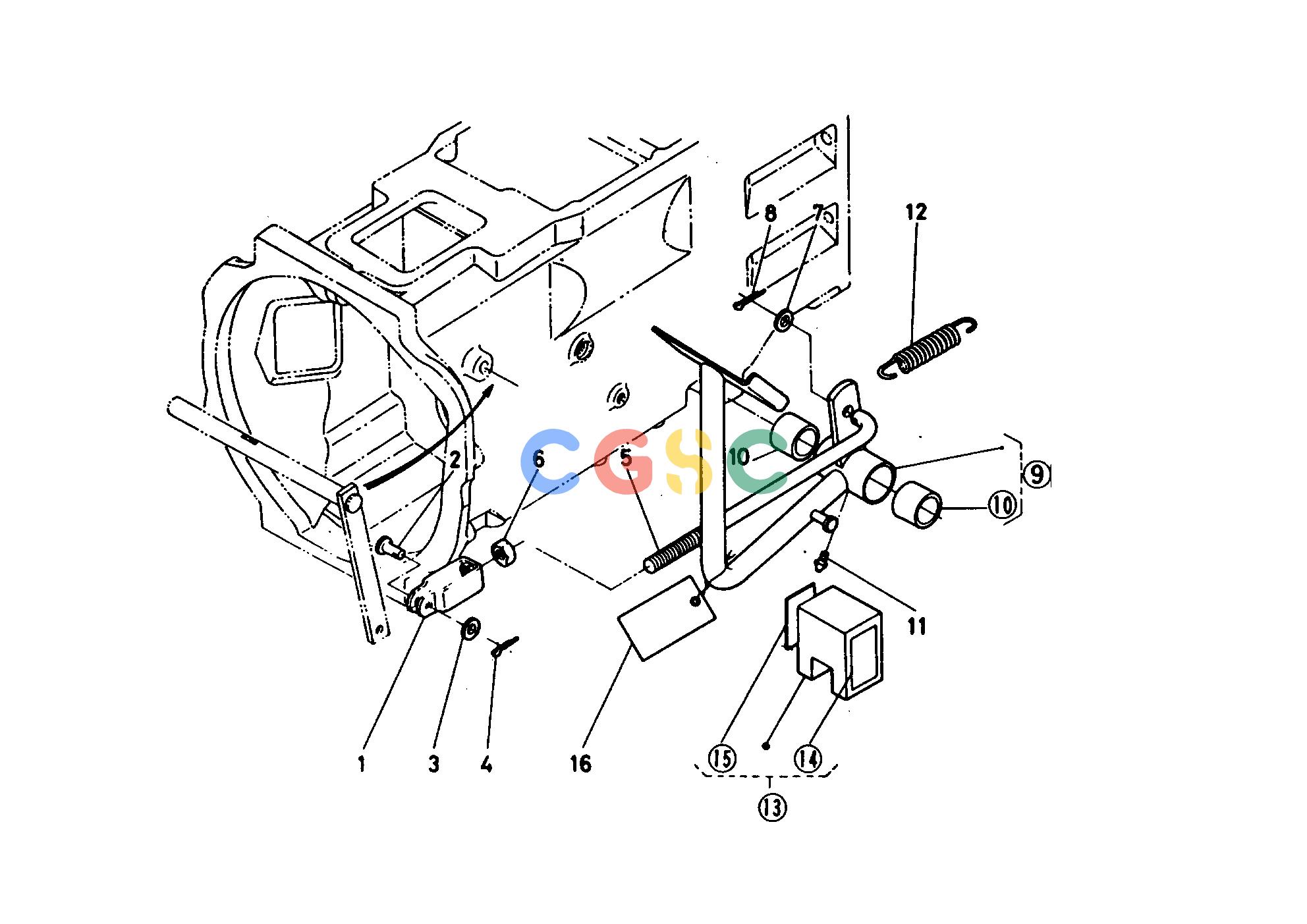 久保田零件查询027000 CLUTCH PEDAL CLUTCHEPC Kubota online