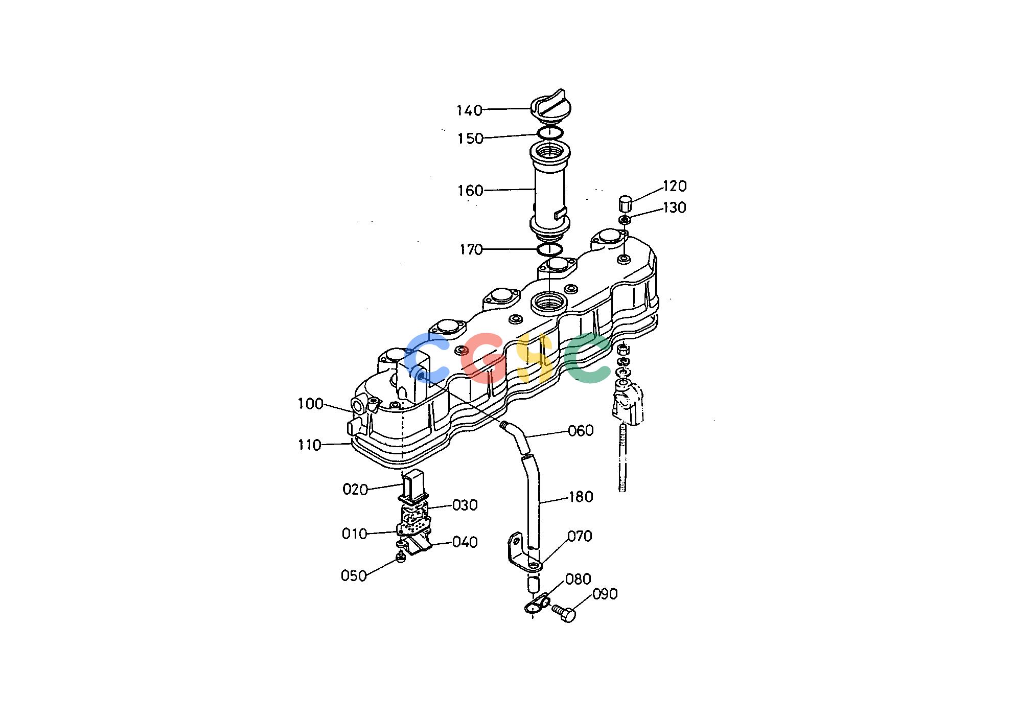 久保田零件查询E00900 CYLINDER HEAD COVER ENGINEEPC Kubota online