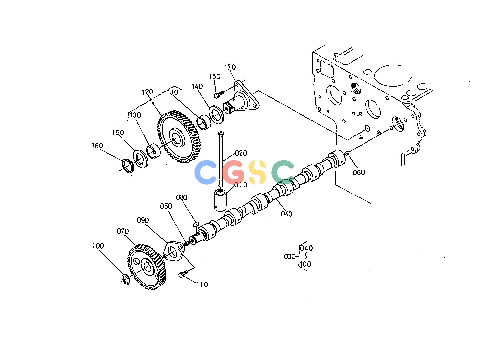 久保田零件查询E01000 CAMSHAFT ENGINEEPC Kubota online